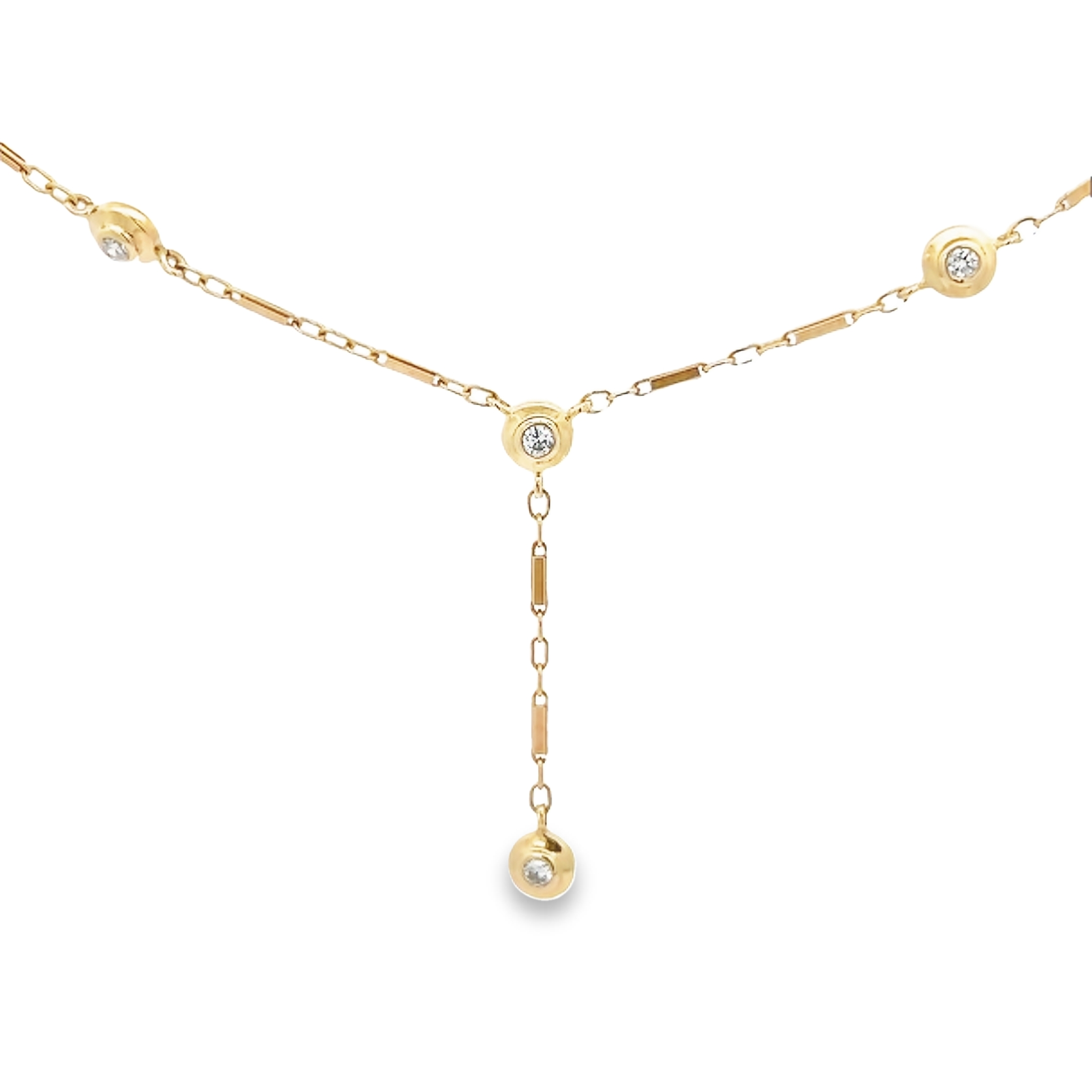 14k Yellow Gold Y Drop Necklace 00116500858