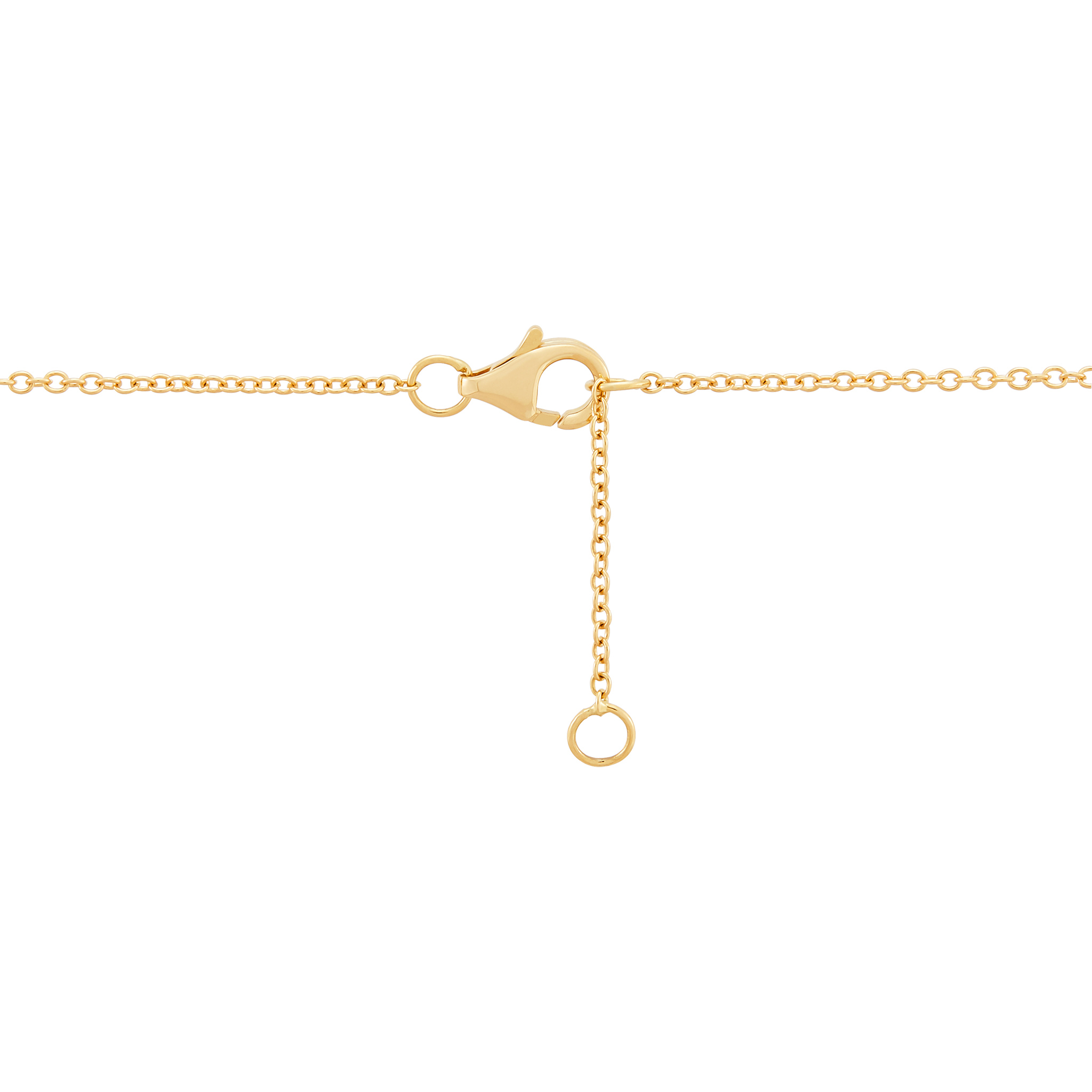 14k Yellow Gold Diamond Butterfly Necklace