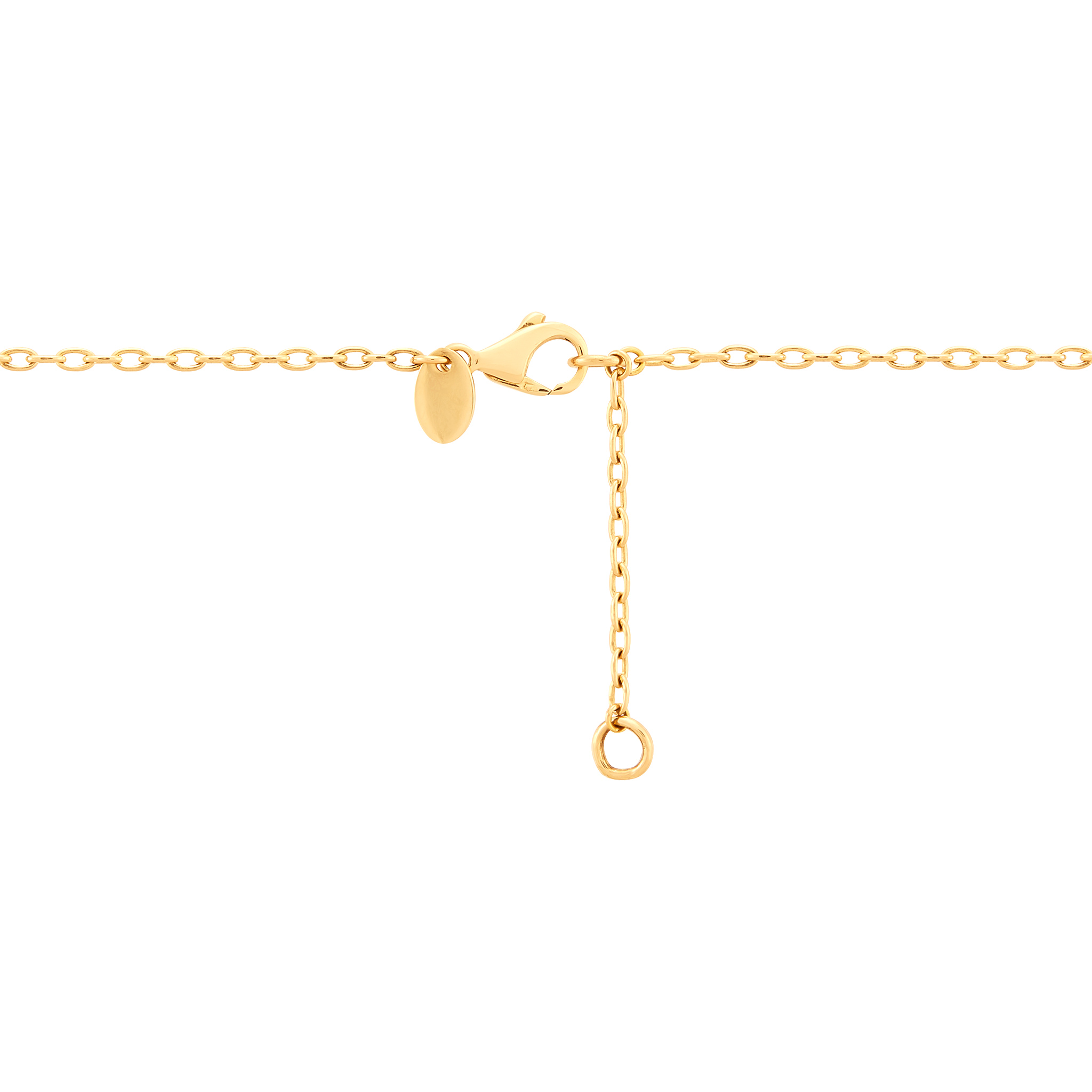 14k Yellow Gold Diamond Flower Necklace