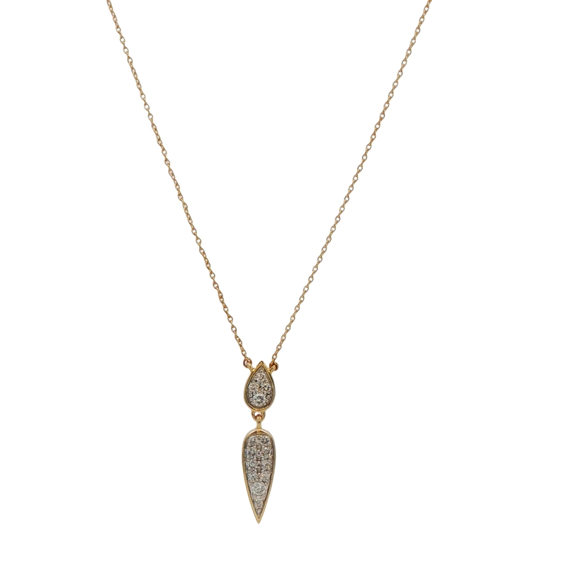 14k Two-toned Diamond Necklace