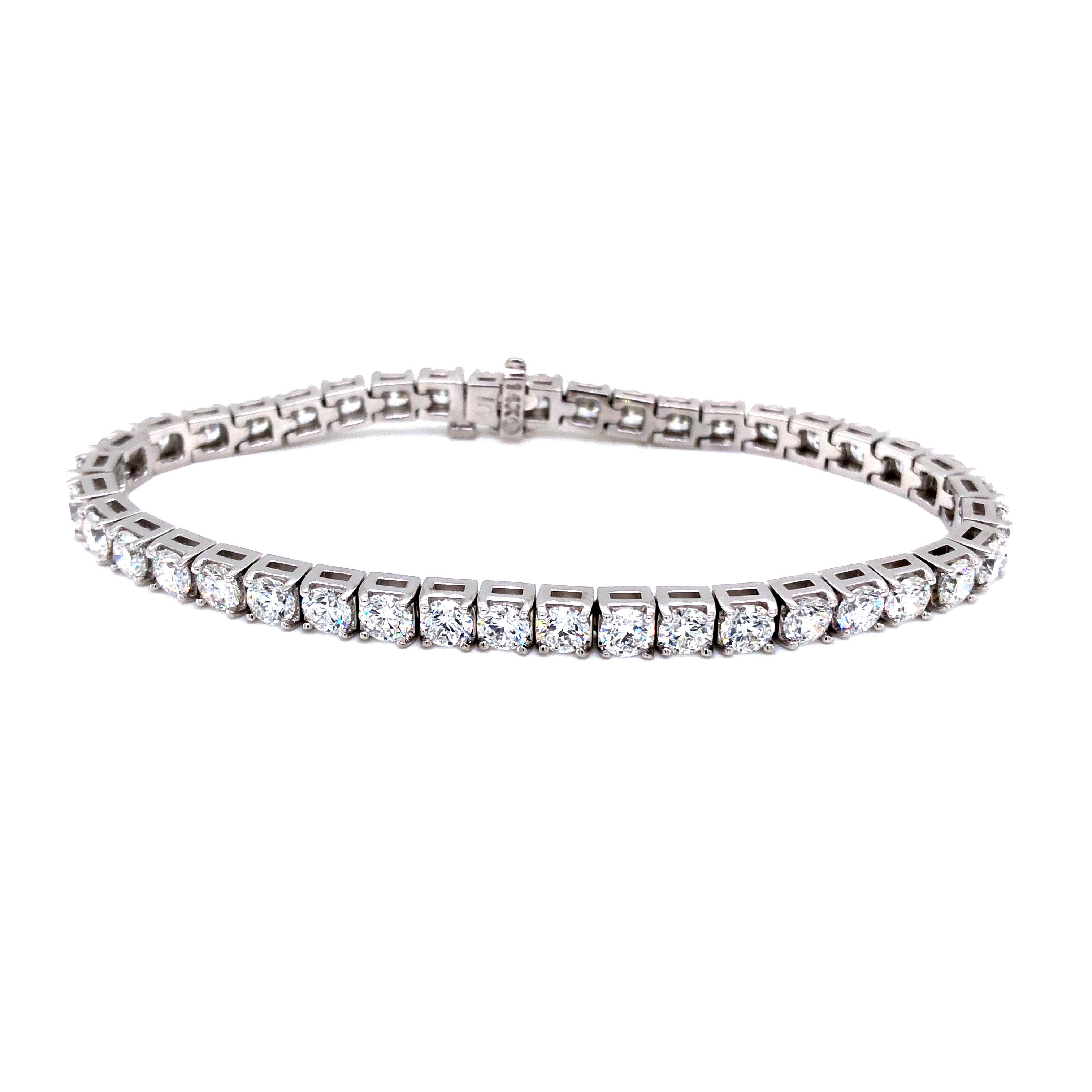 14k White Gold Diamond Tennis Bracelet