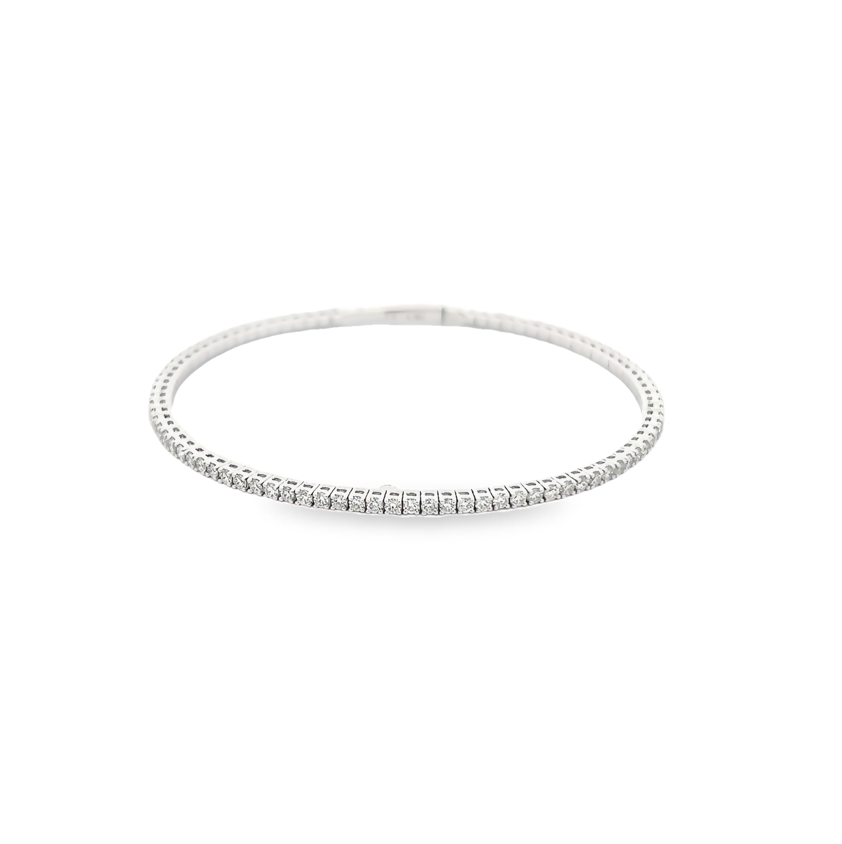 14k White Gold Diamond Tennis Bracelet