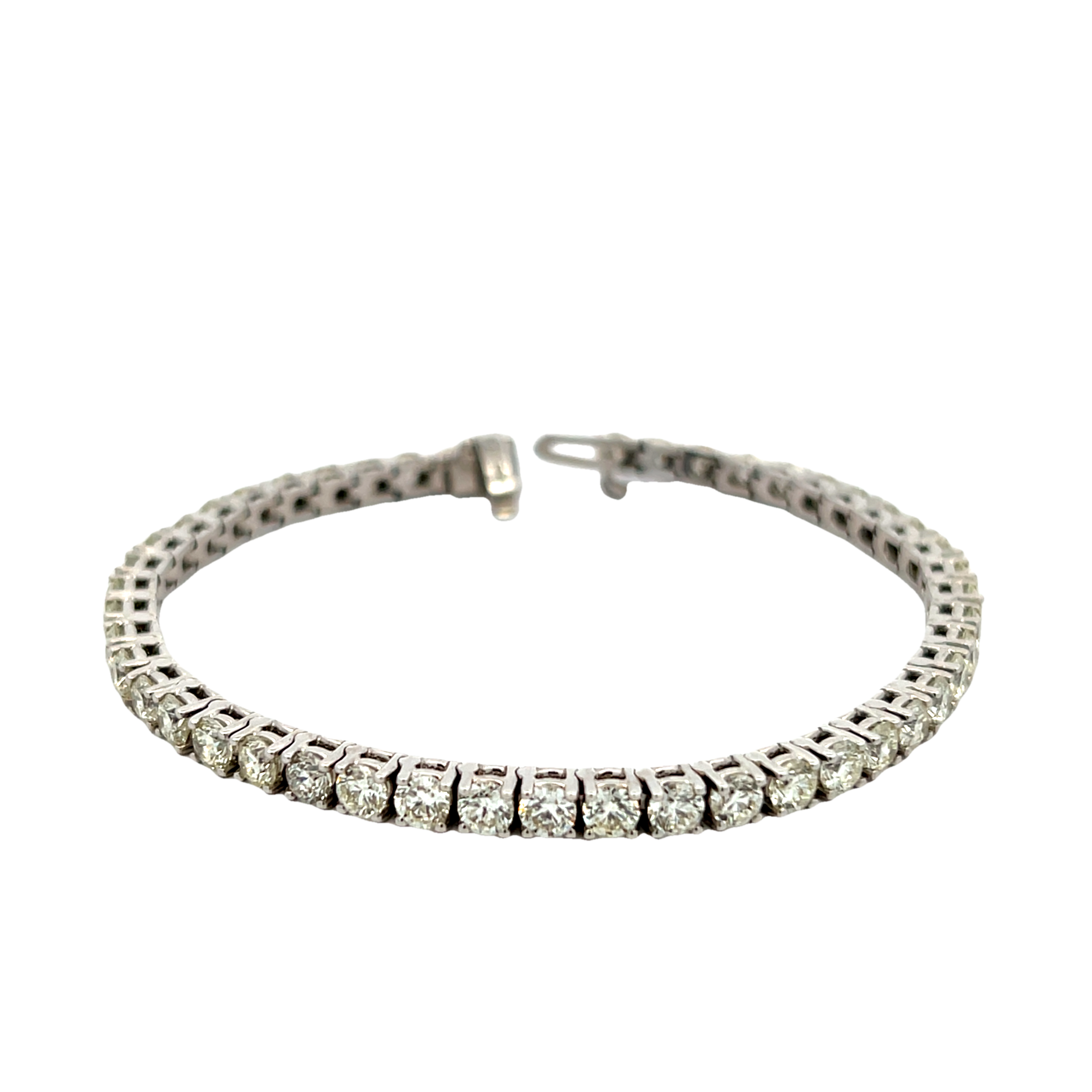 14k White Gold Tennis Bracelet