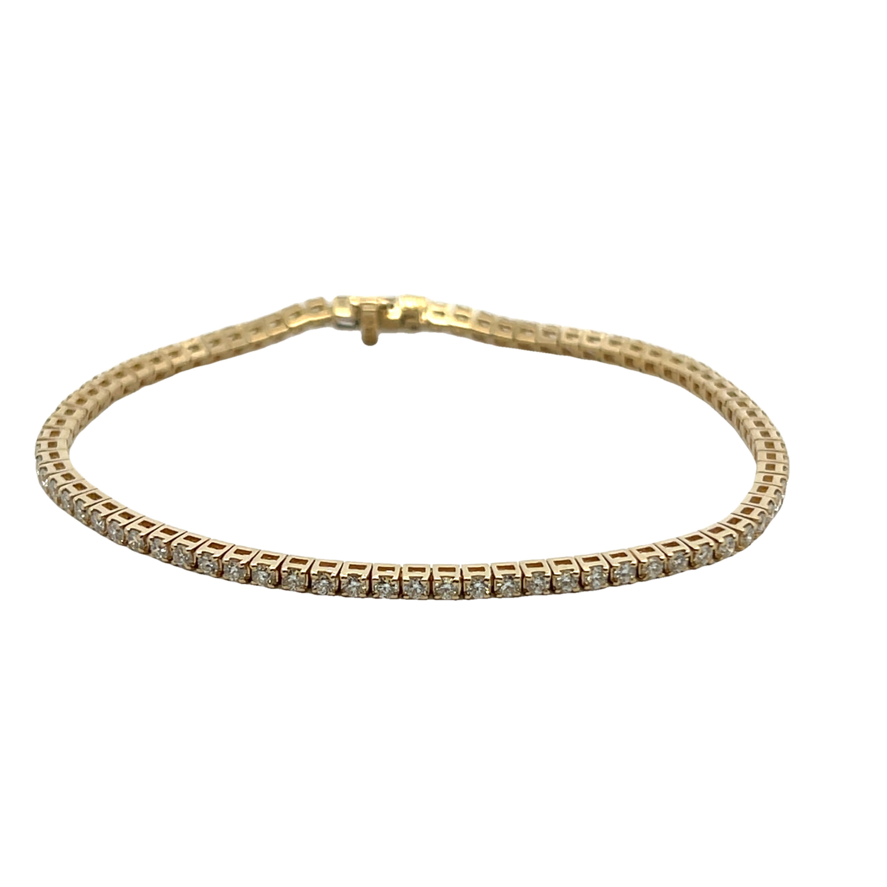 14k Yellow Gold Diamond Bracelet - 001-170-00780