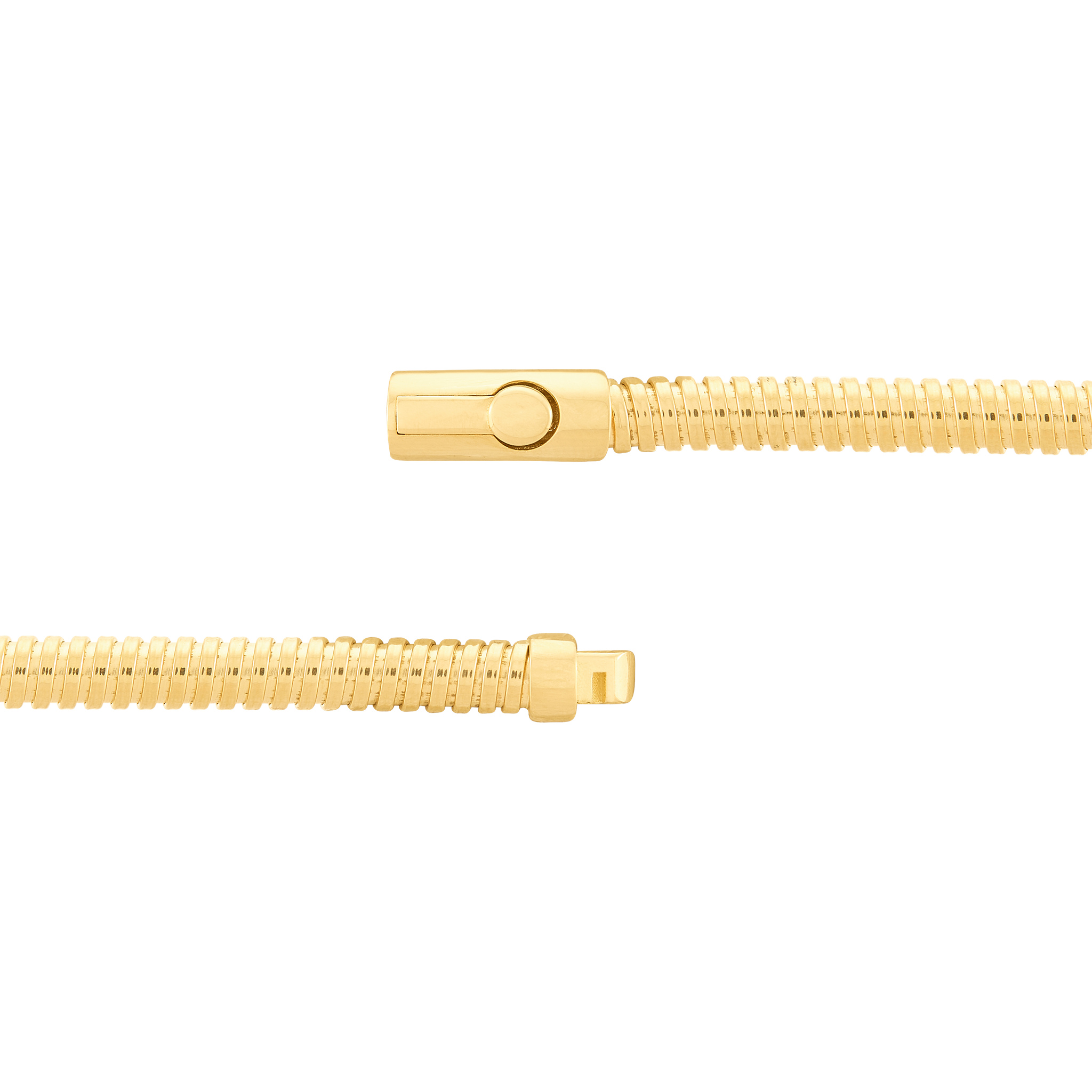 14k Yellow Gold Tubogas Diamond Bracelet