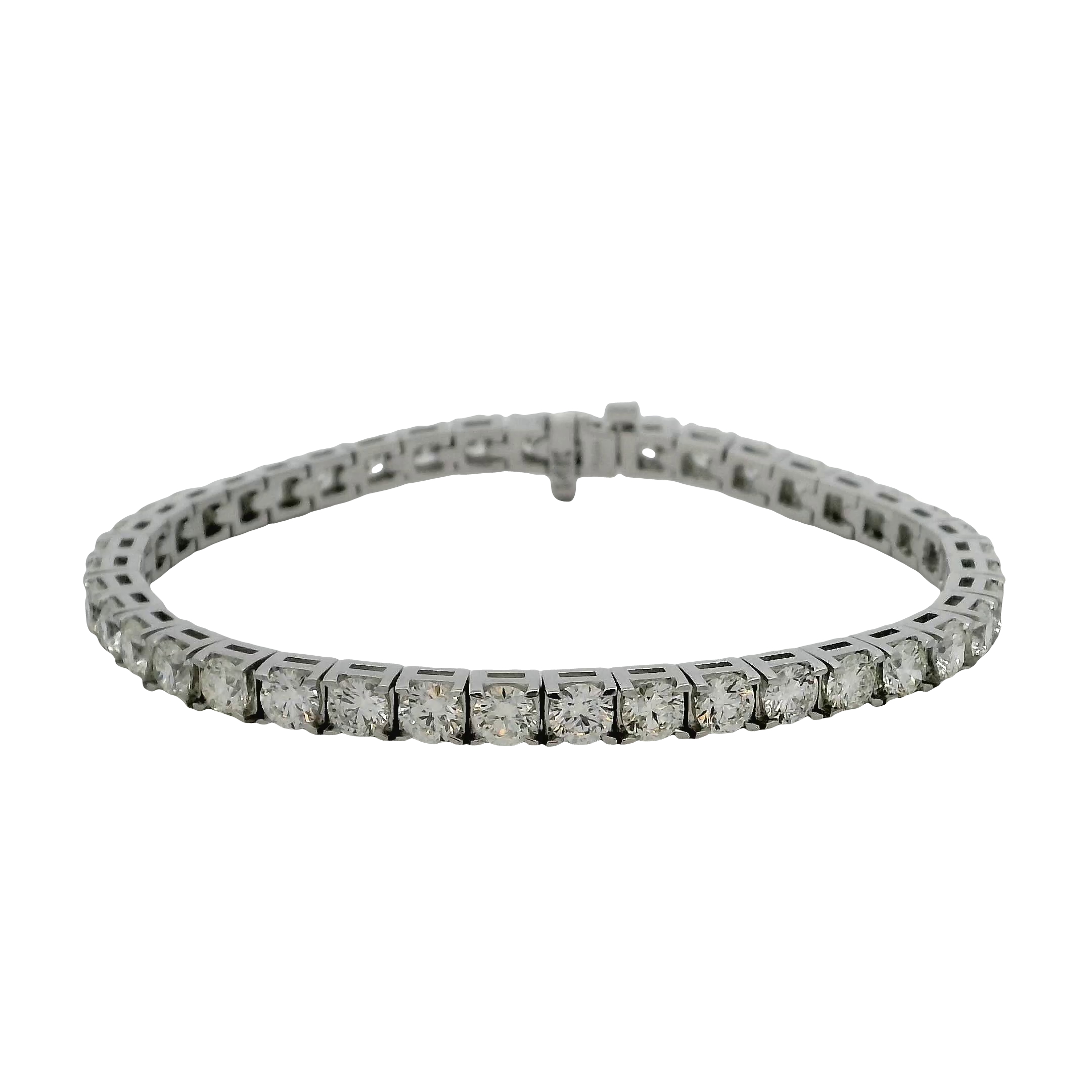 14k White Gold Diamond Tennis Bracelet