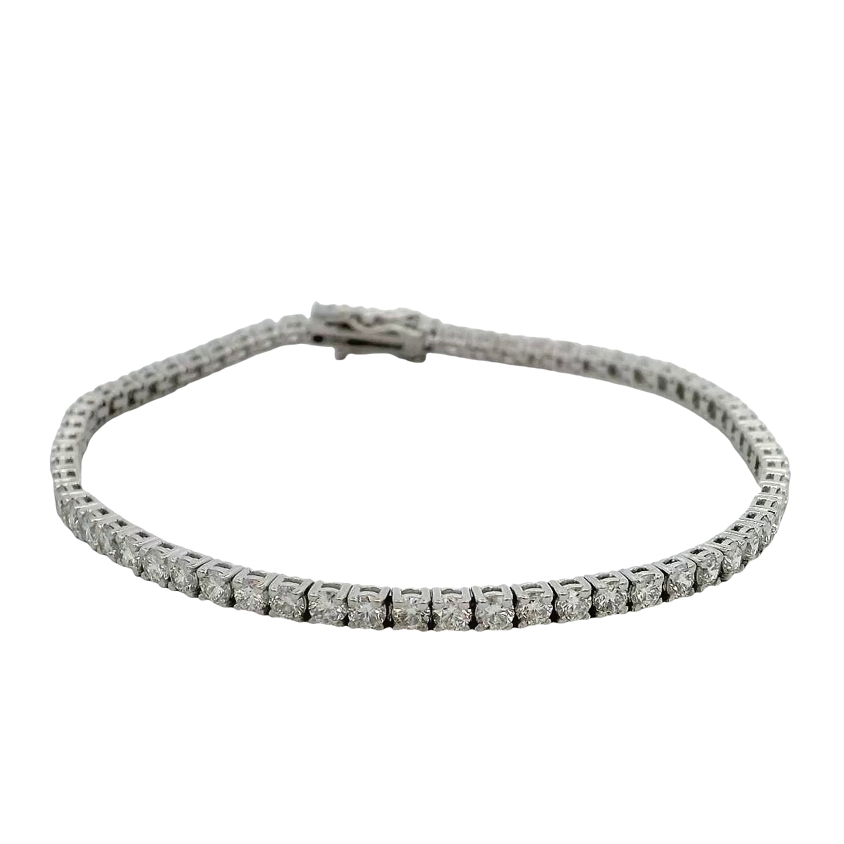 14k White Gold Diamond Tennis Bracelet