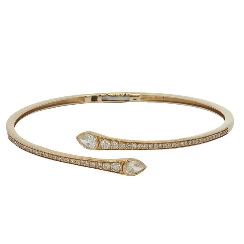 14k Yellow Gold Diamond Bracelet