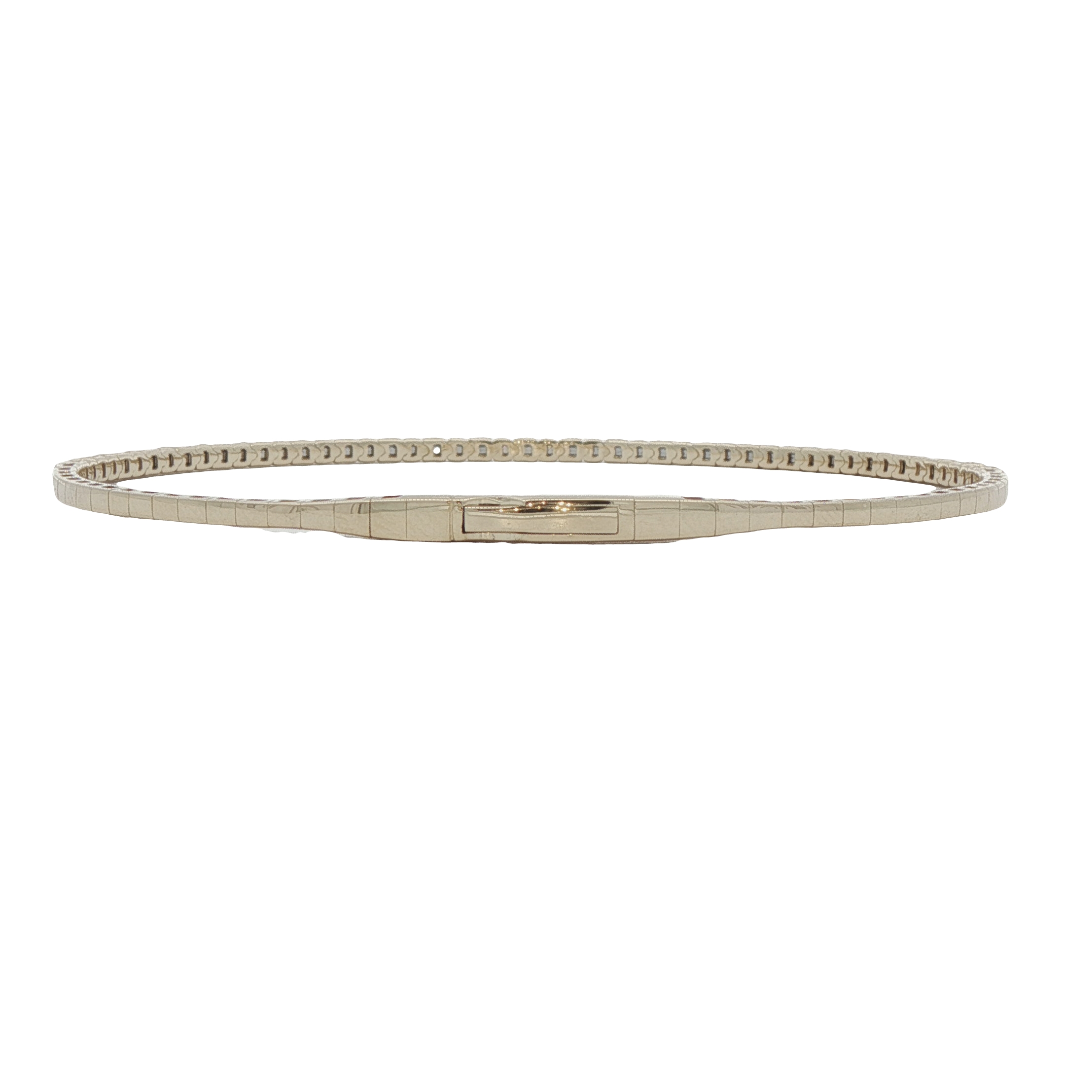 14k Yellow Gold Diamond Bangle Bracelet