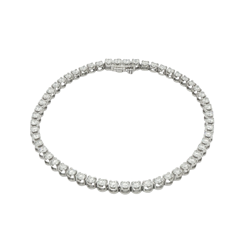 14k White Gold Diamond Tennis Bracelet
