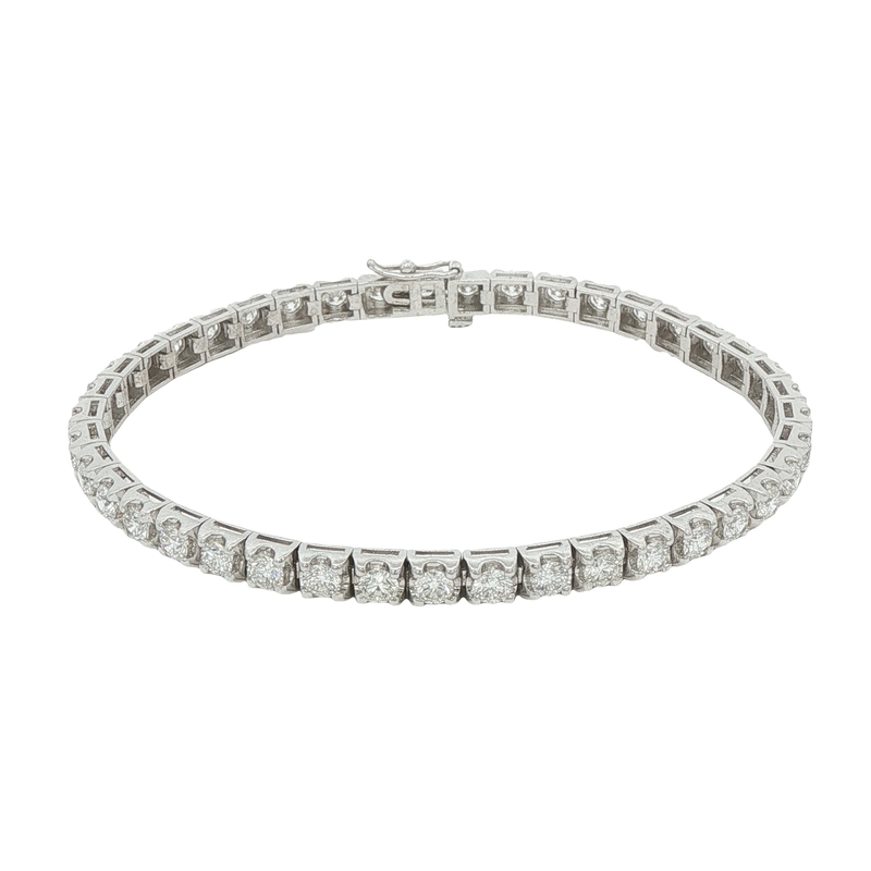14k White Gold Diamond Tennis Bracelet