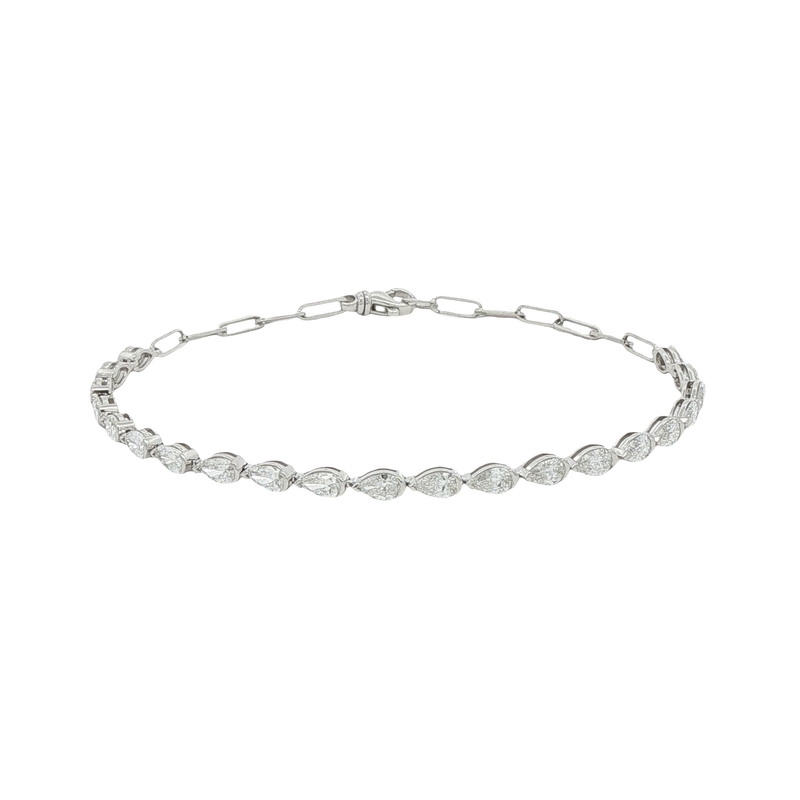 14k White Gold Tennis Bracelet