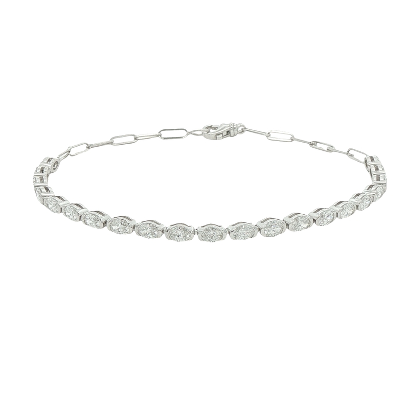 14k White Gold Tennis Bracelet