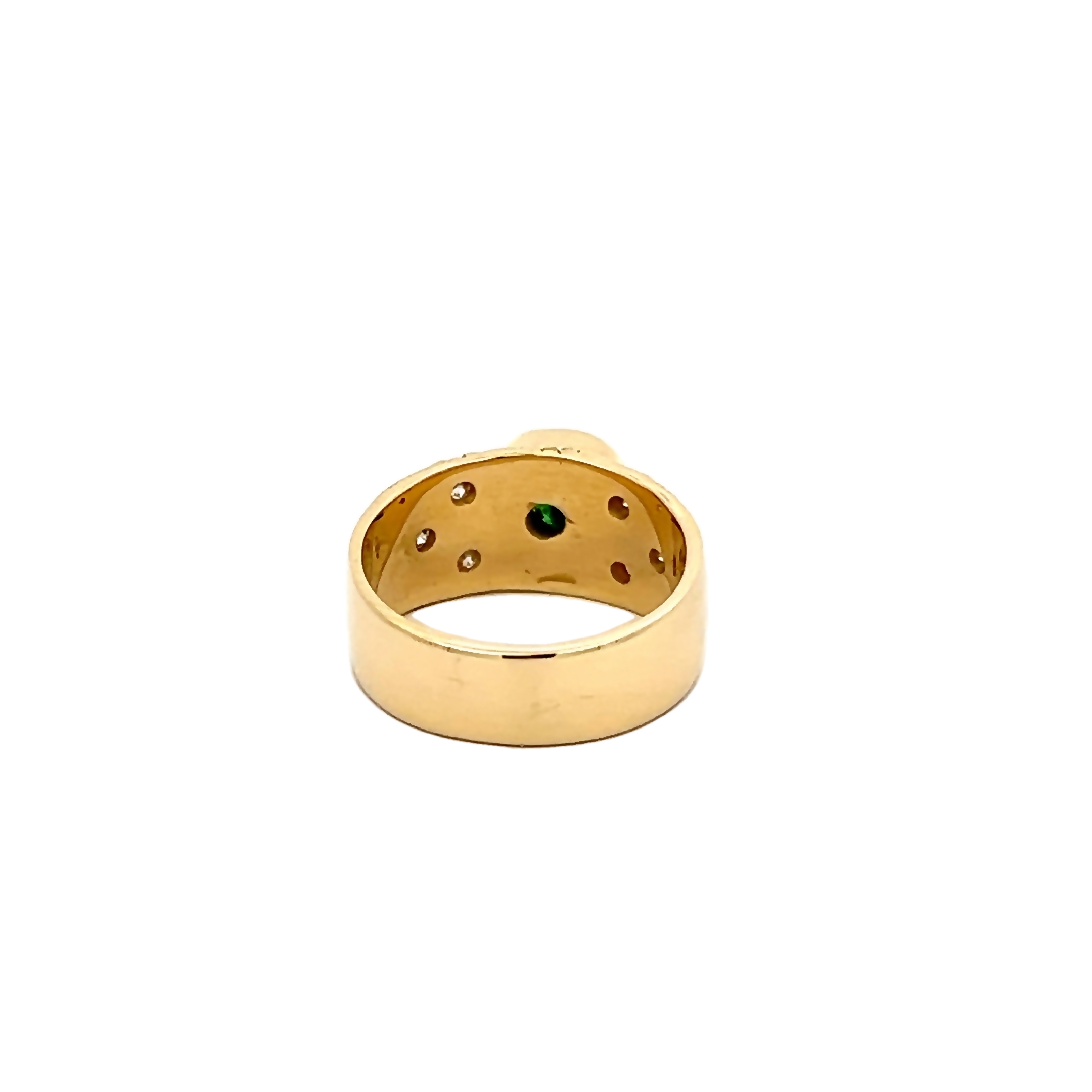 18k Yellow Gold Tsavorite Garnet Ring