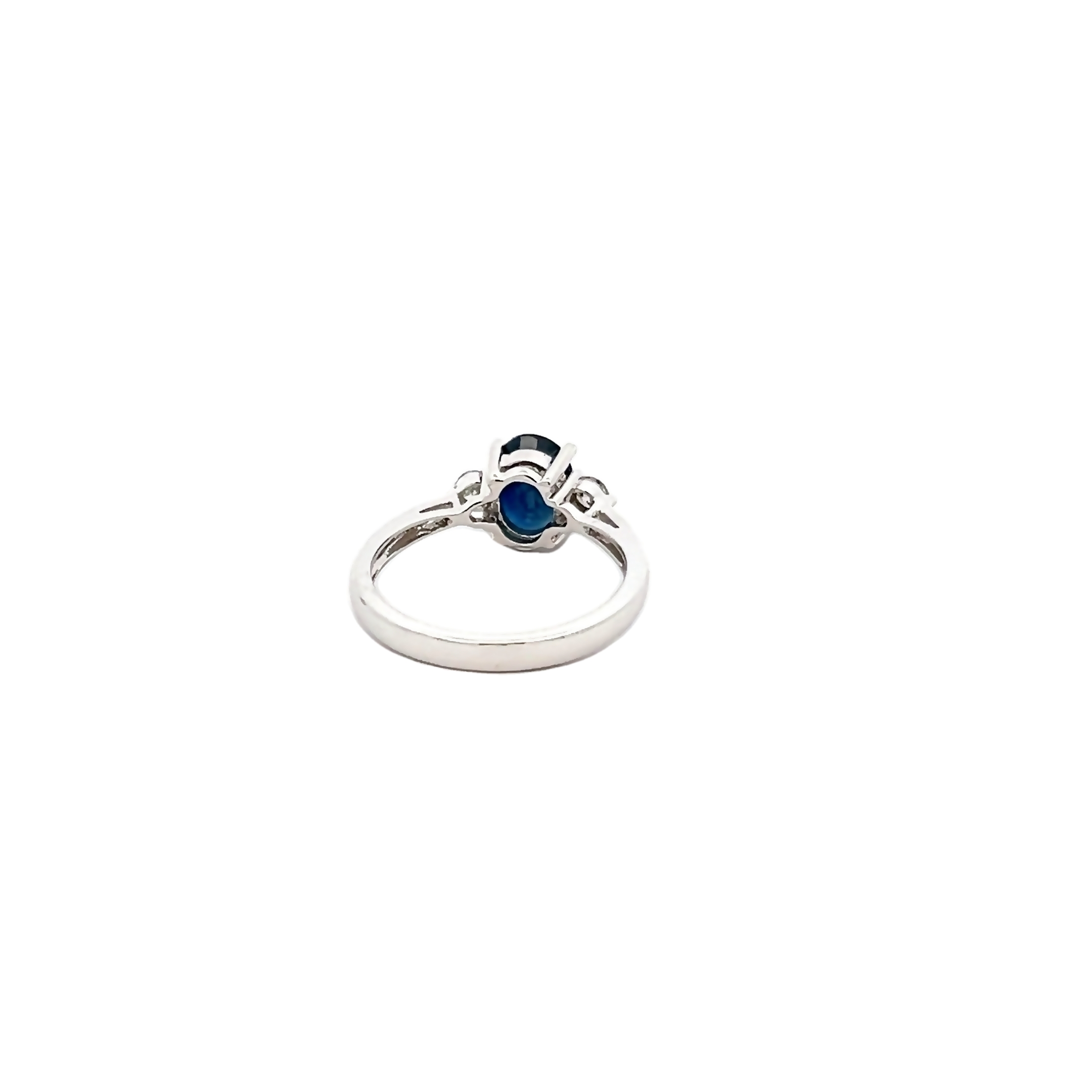 14k White Gold Sapphire Fashion Ring