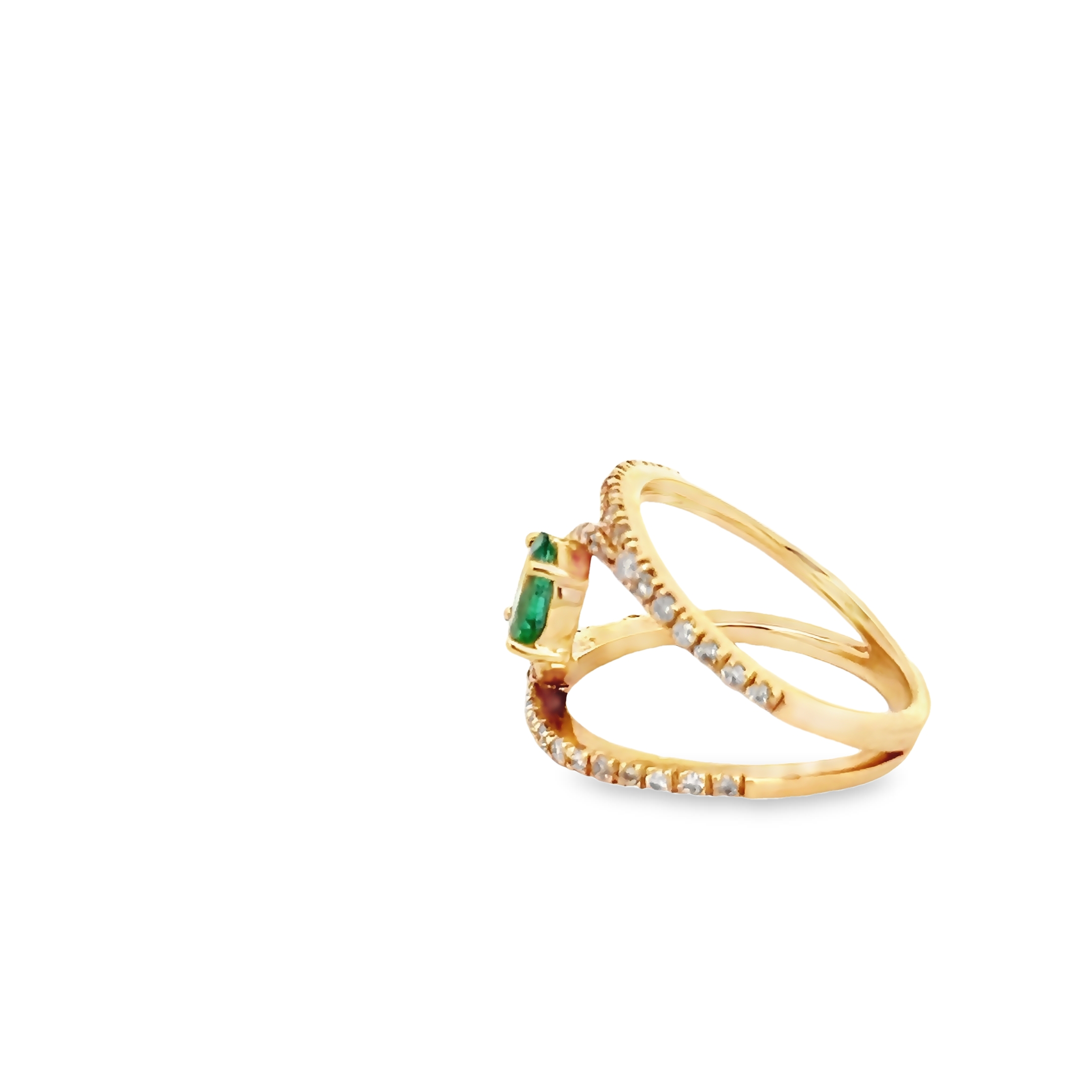 14k Yellow Gold Contemprary Fashion Ring