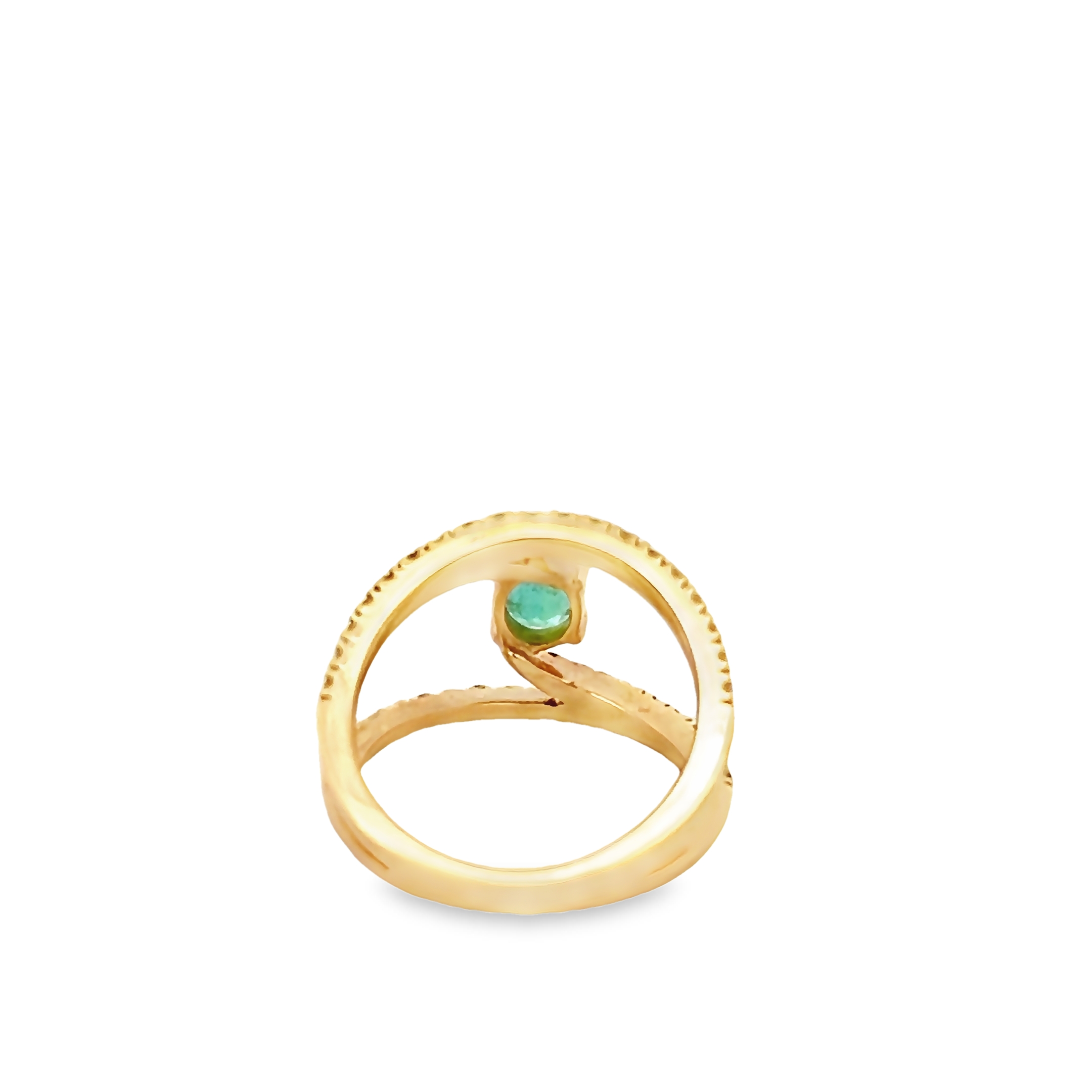 14k Yellow Gold Contemprary Fashion Ring