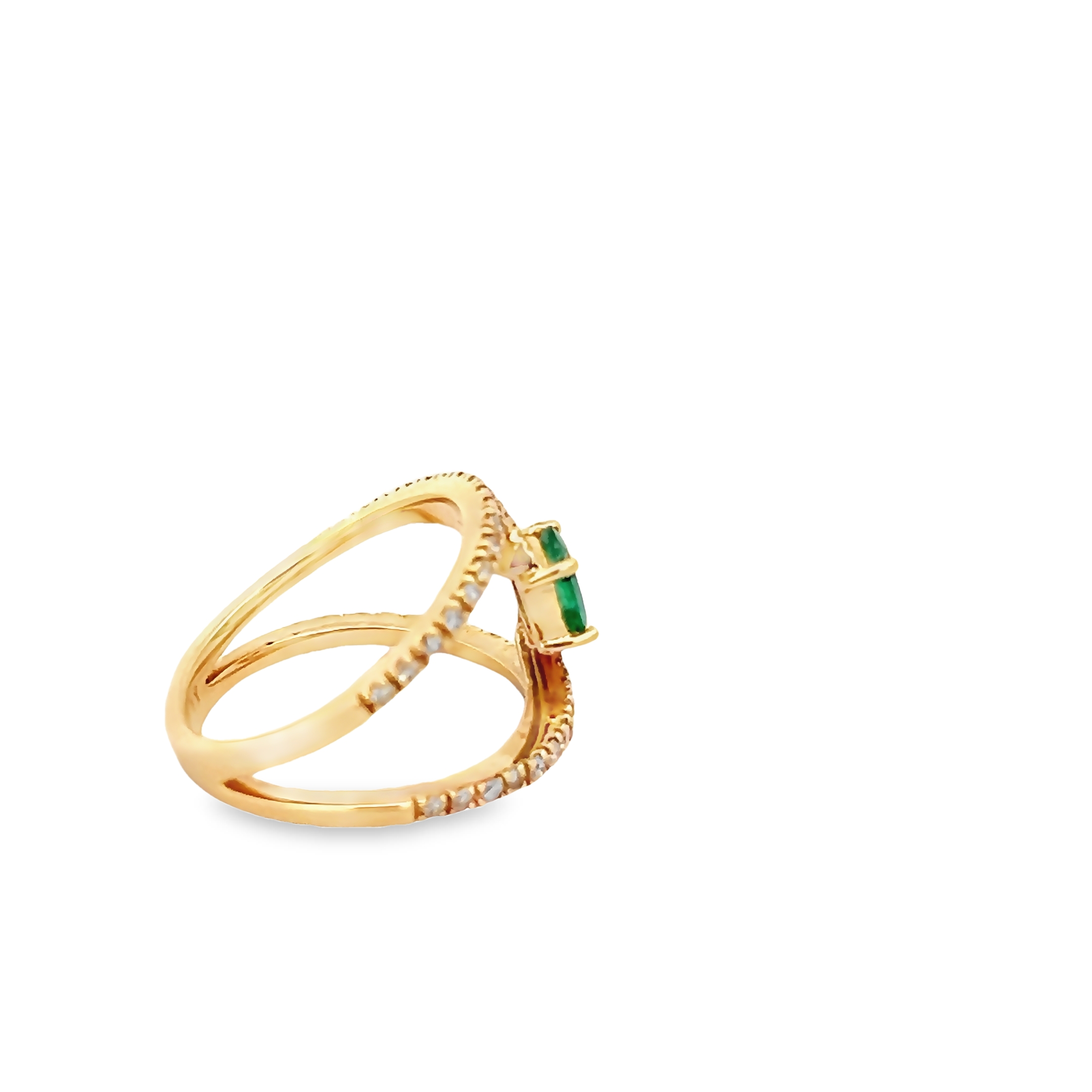 14k Yellow Gold Contemprary Fashion Ring