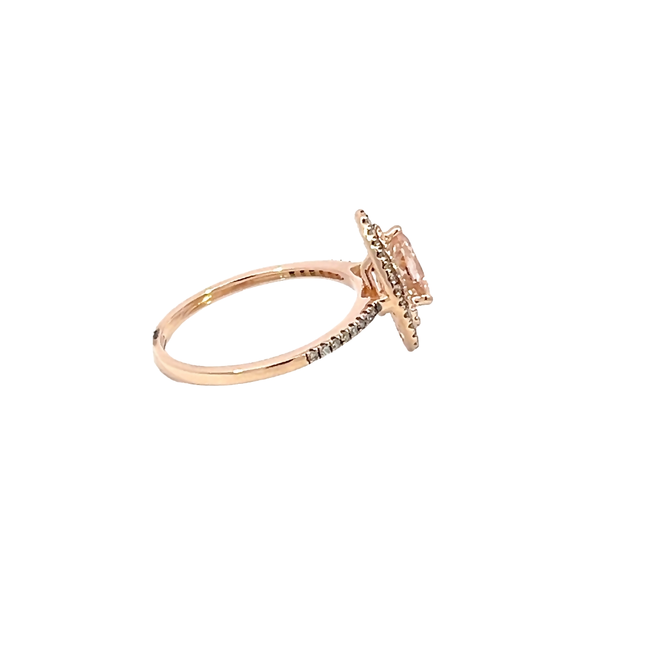 14k Rose Gold Morganite Fashion Ring