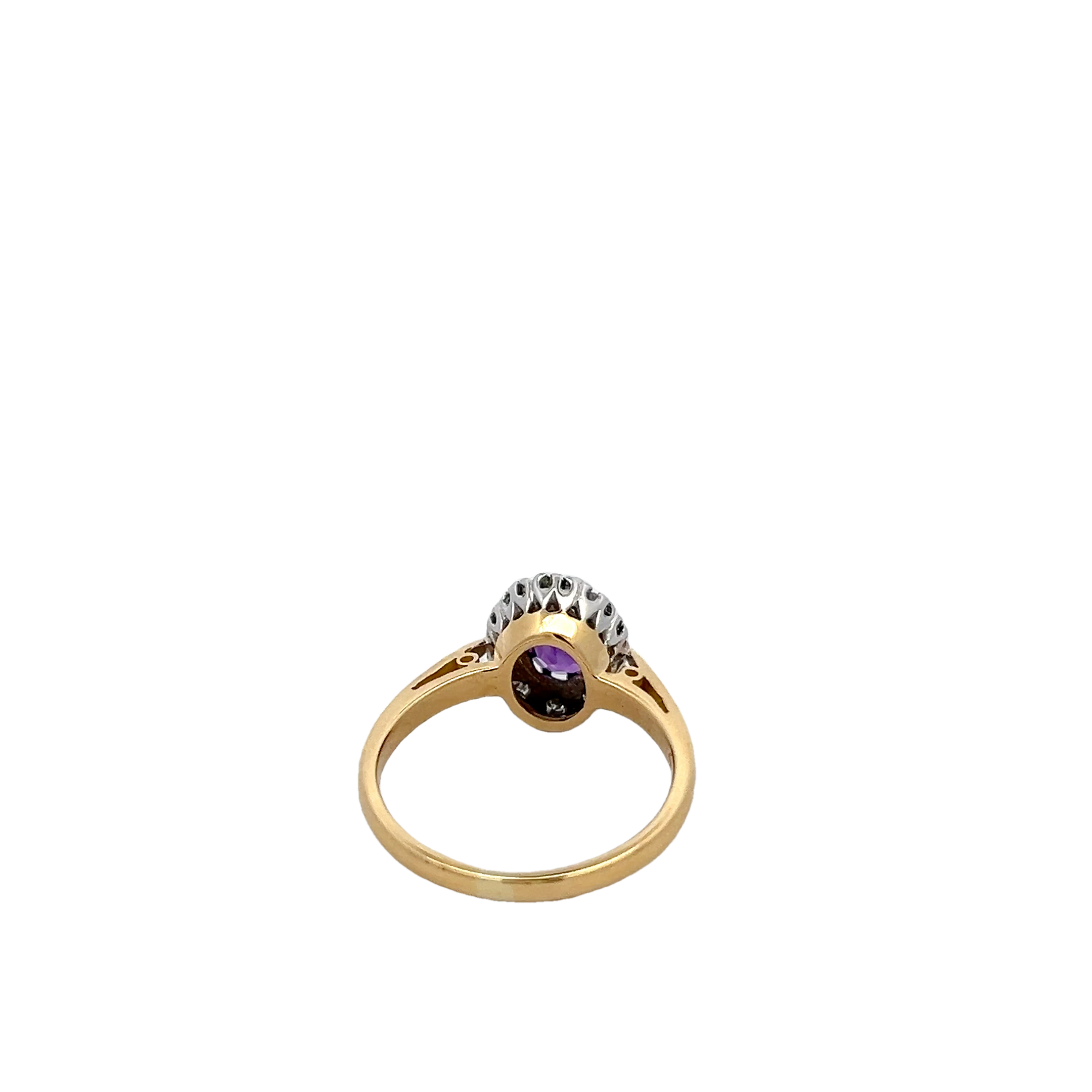 18k Yellow Gold Amethyst Ring