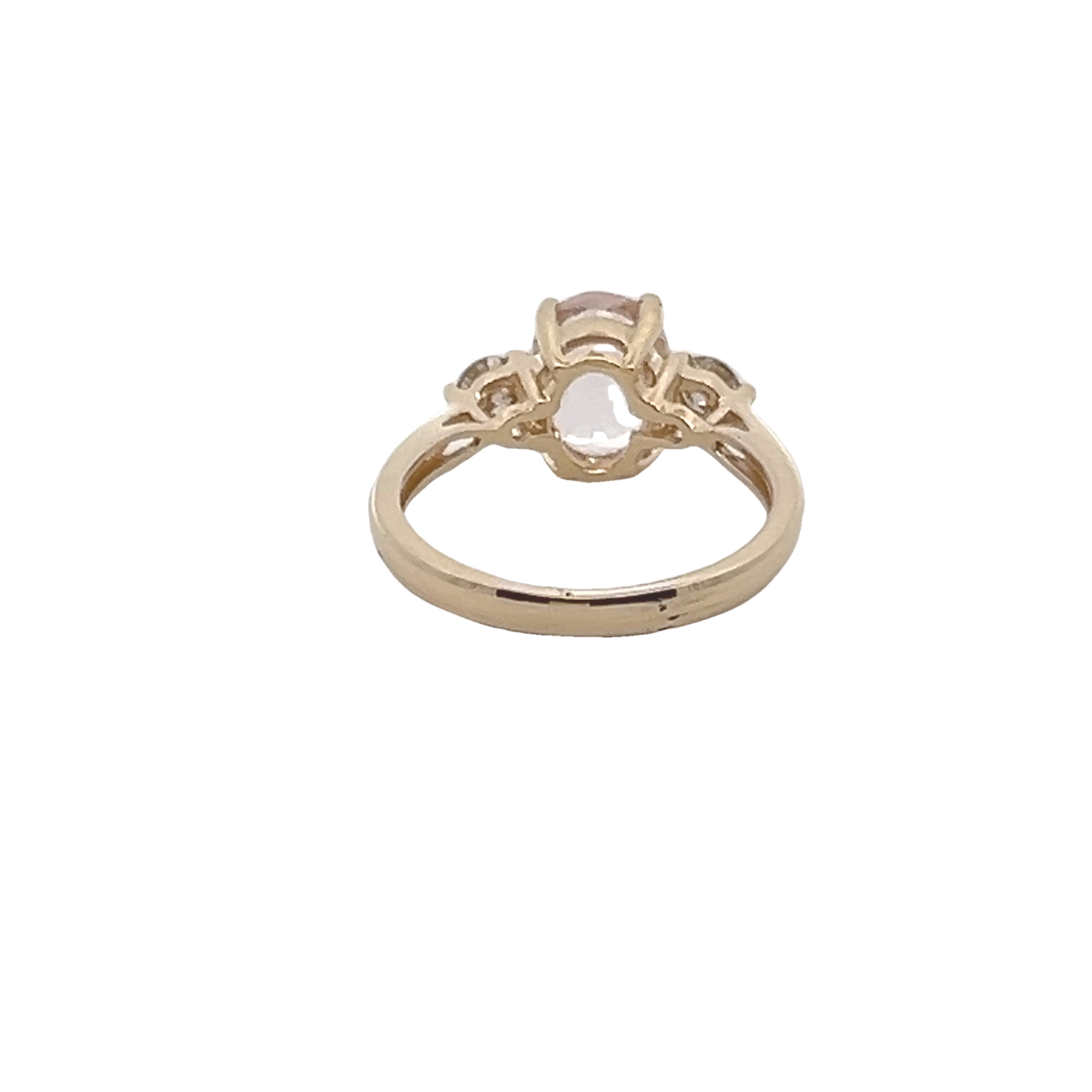 14k Yellow Gold Morganite Ring