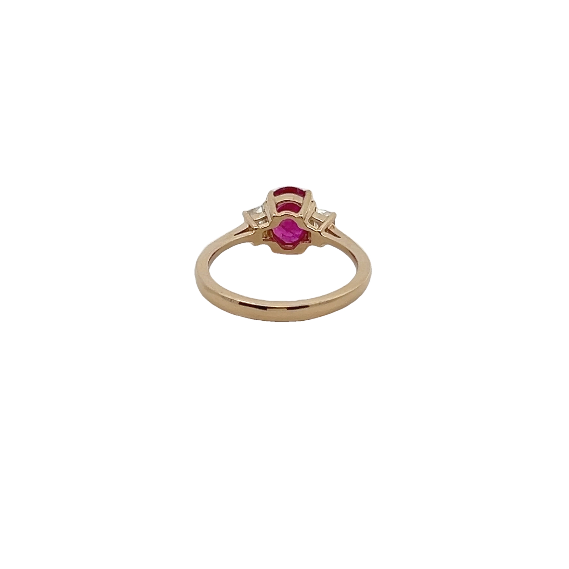 14k Yellow Gold Diamond And Sapphire Ring