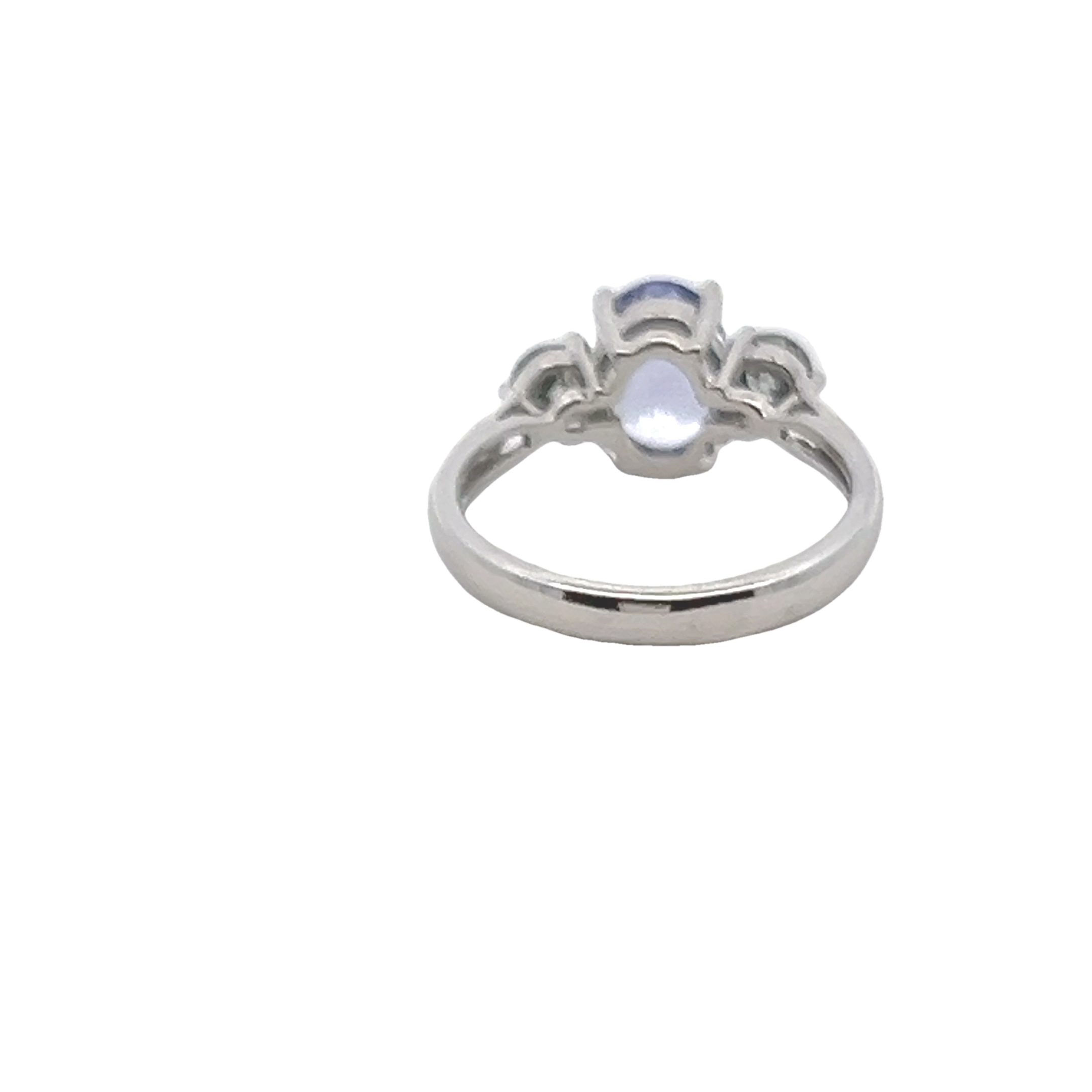 14k White Gold Tanzanite And Diamond Ring