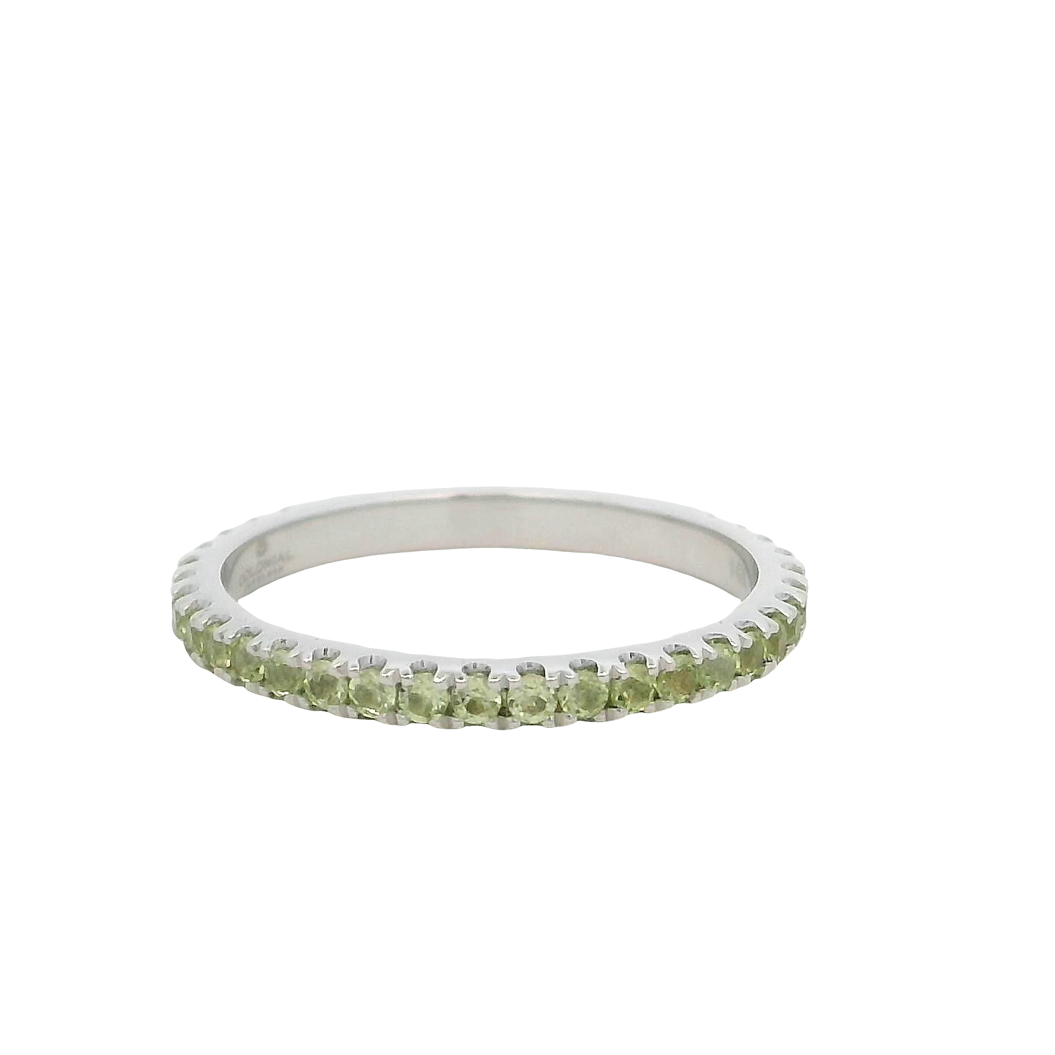 14k White Gold Peridot Ring