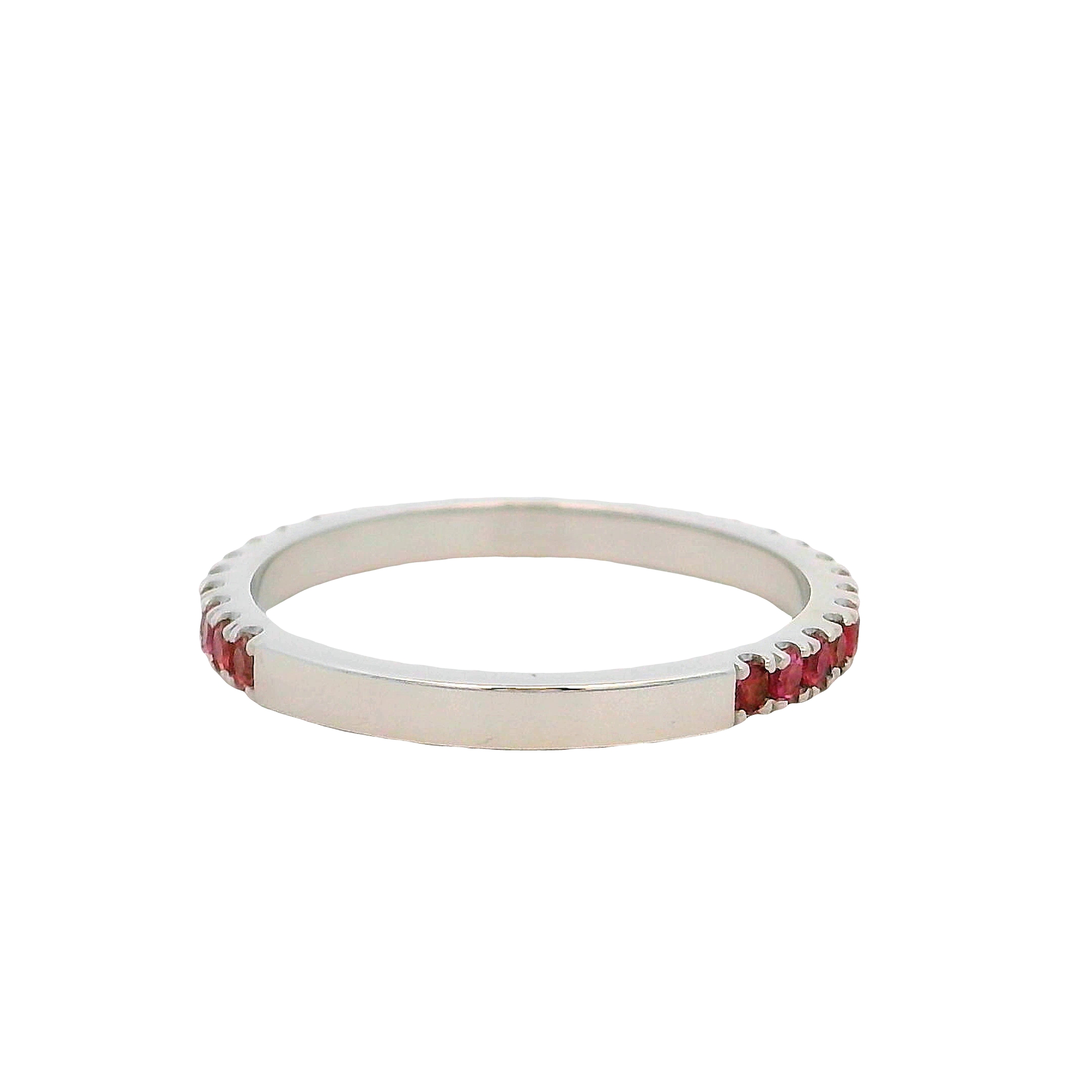 14k White Gold Pink Tourmaline Ring