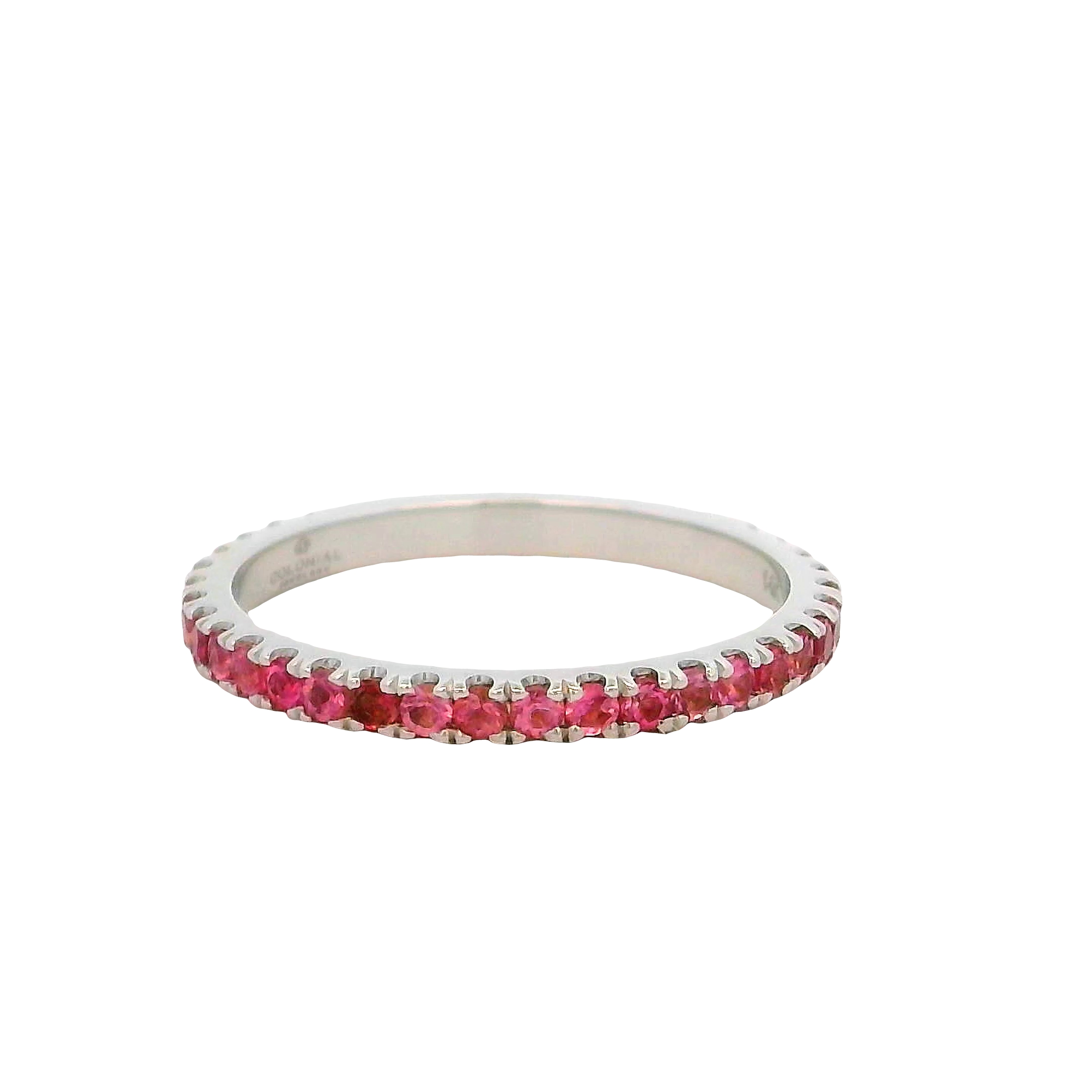 14k White Gold Pink Tourmaline Ring