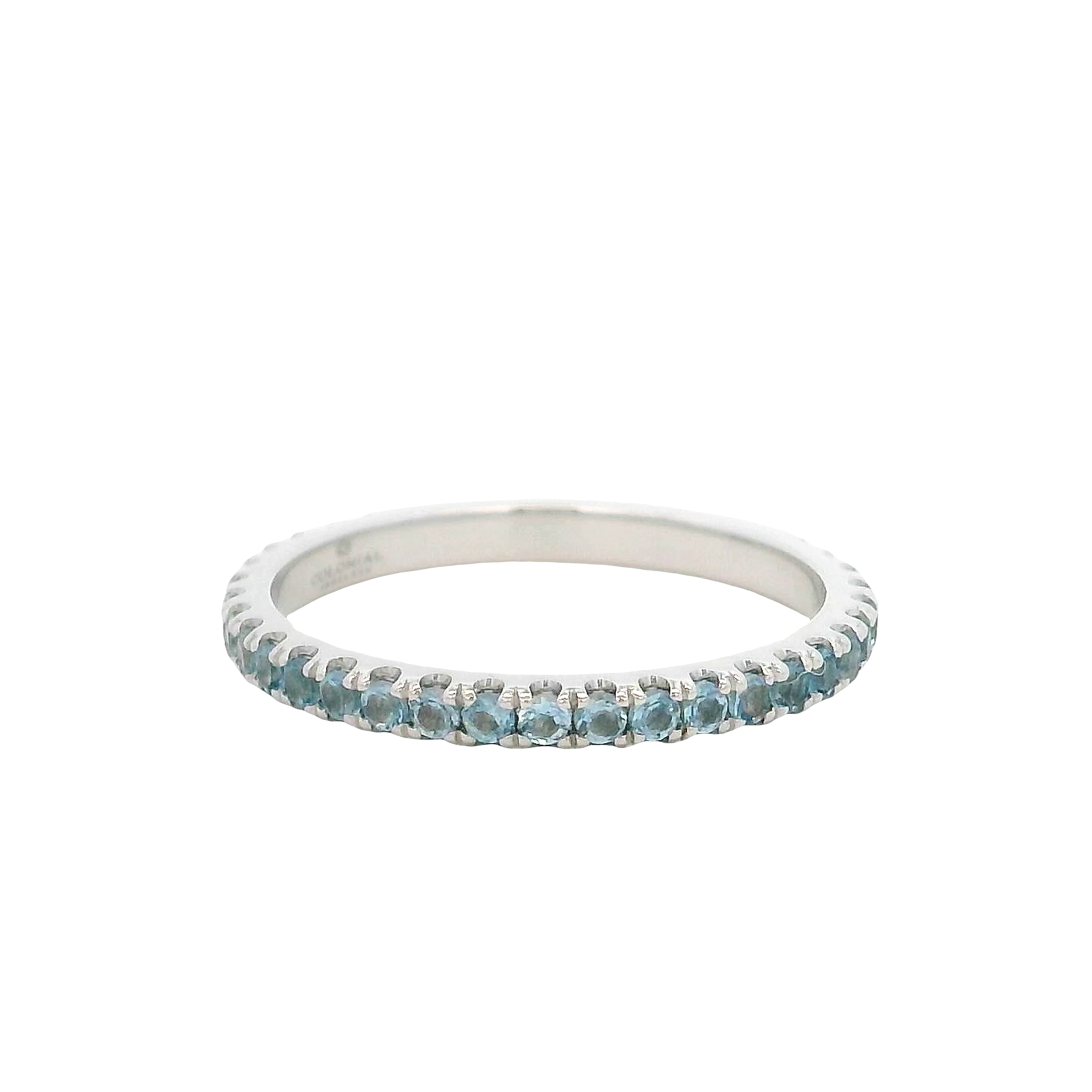 14k White Gold Aquamarine Ring