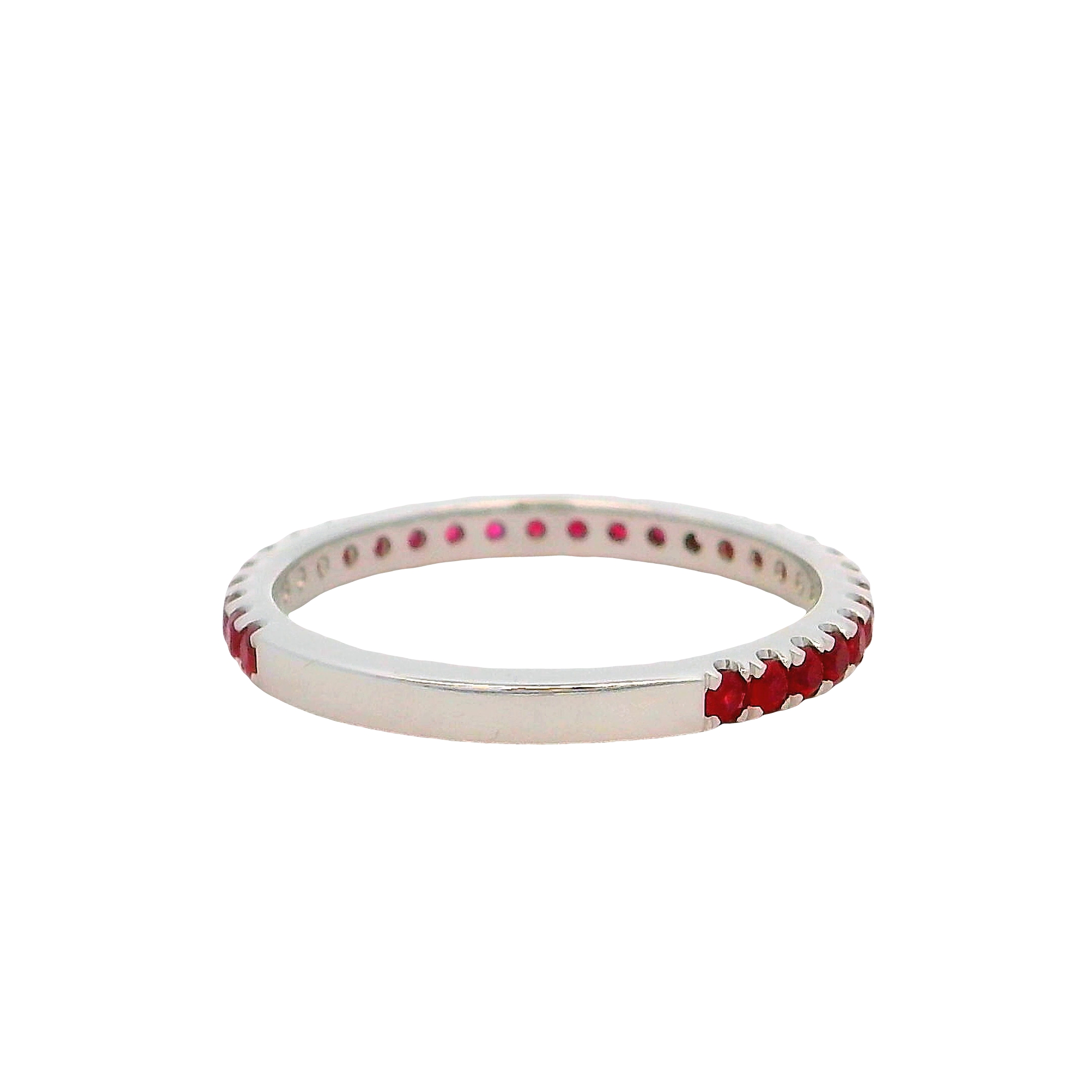14k White Gold Ruby Ring