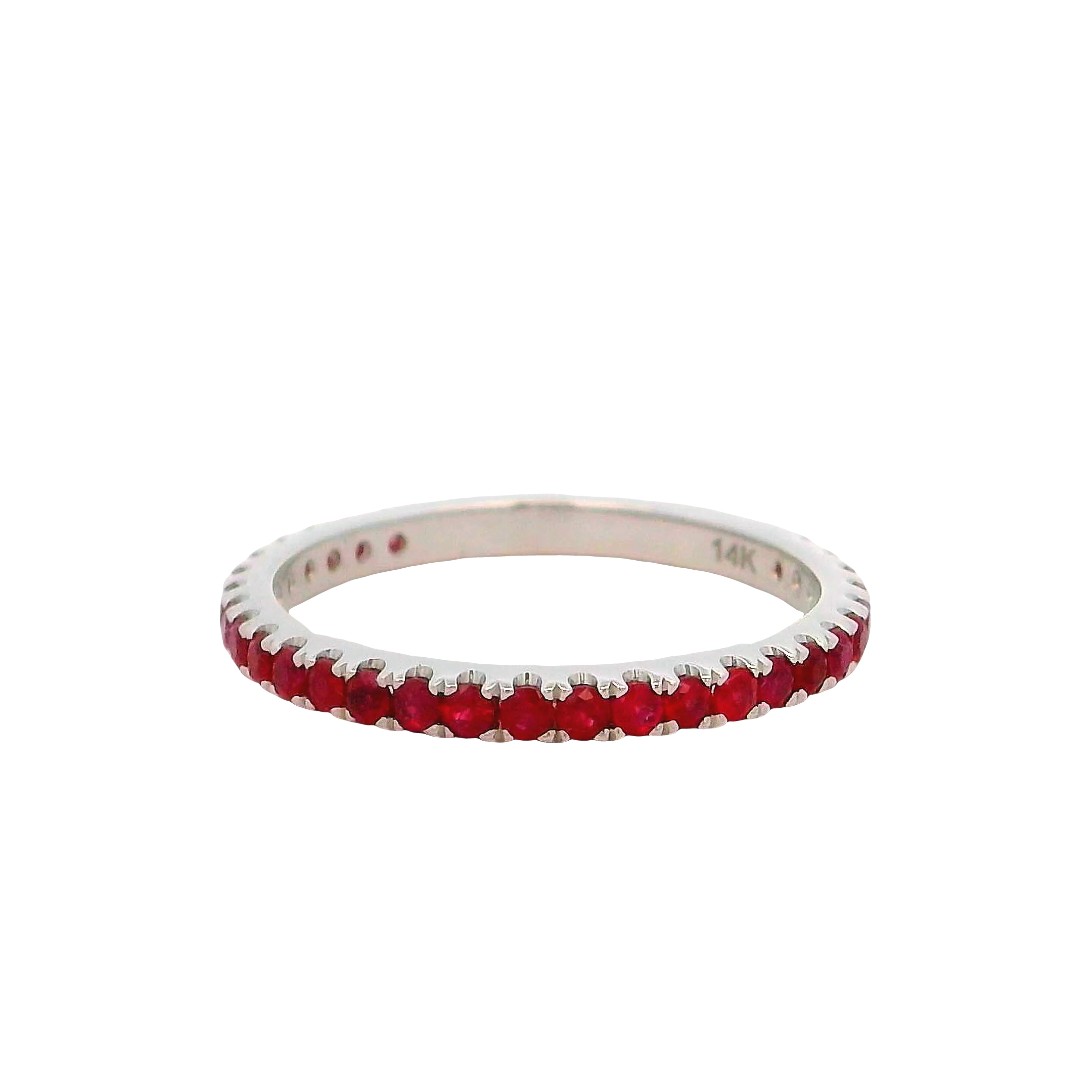 14k White Gold Ruby Ring