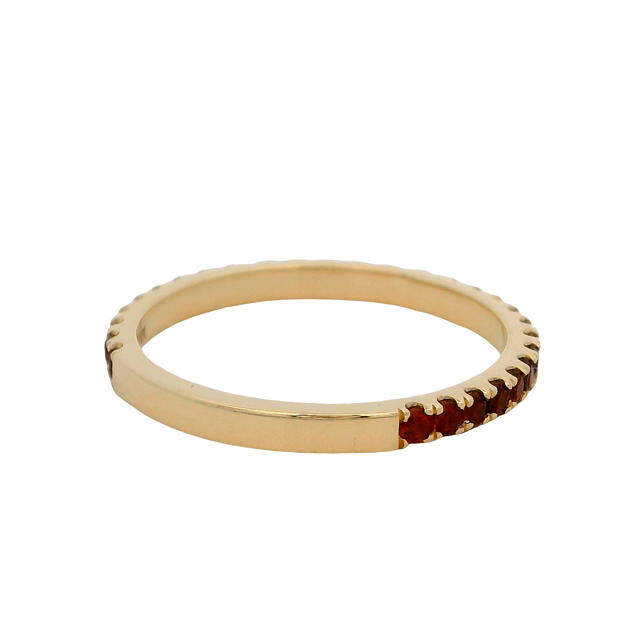 14k Yellow Gold Garnet Ring