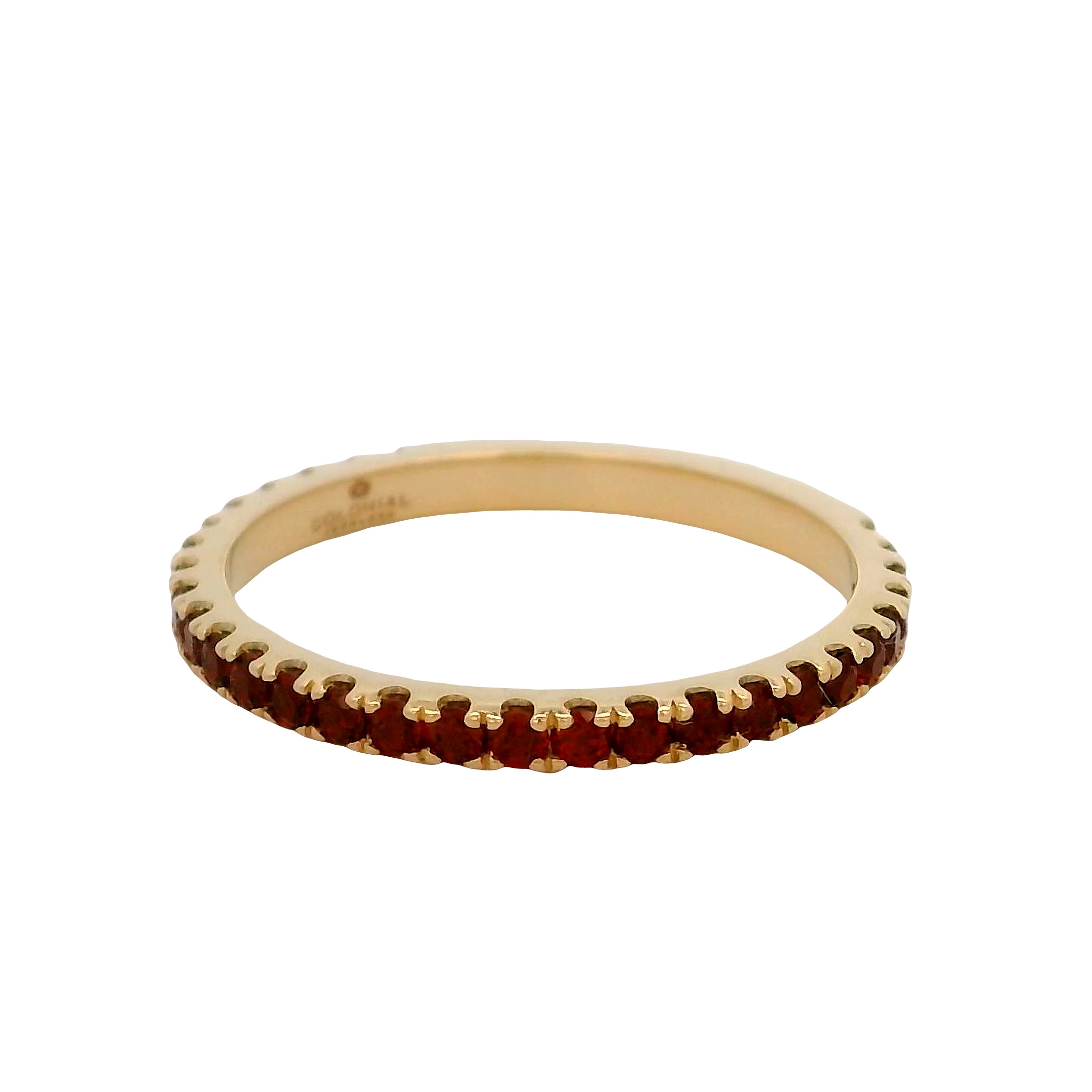 14k Yellow Gold Garnet Ring