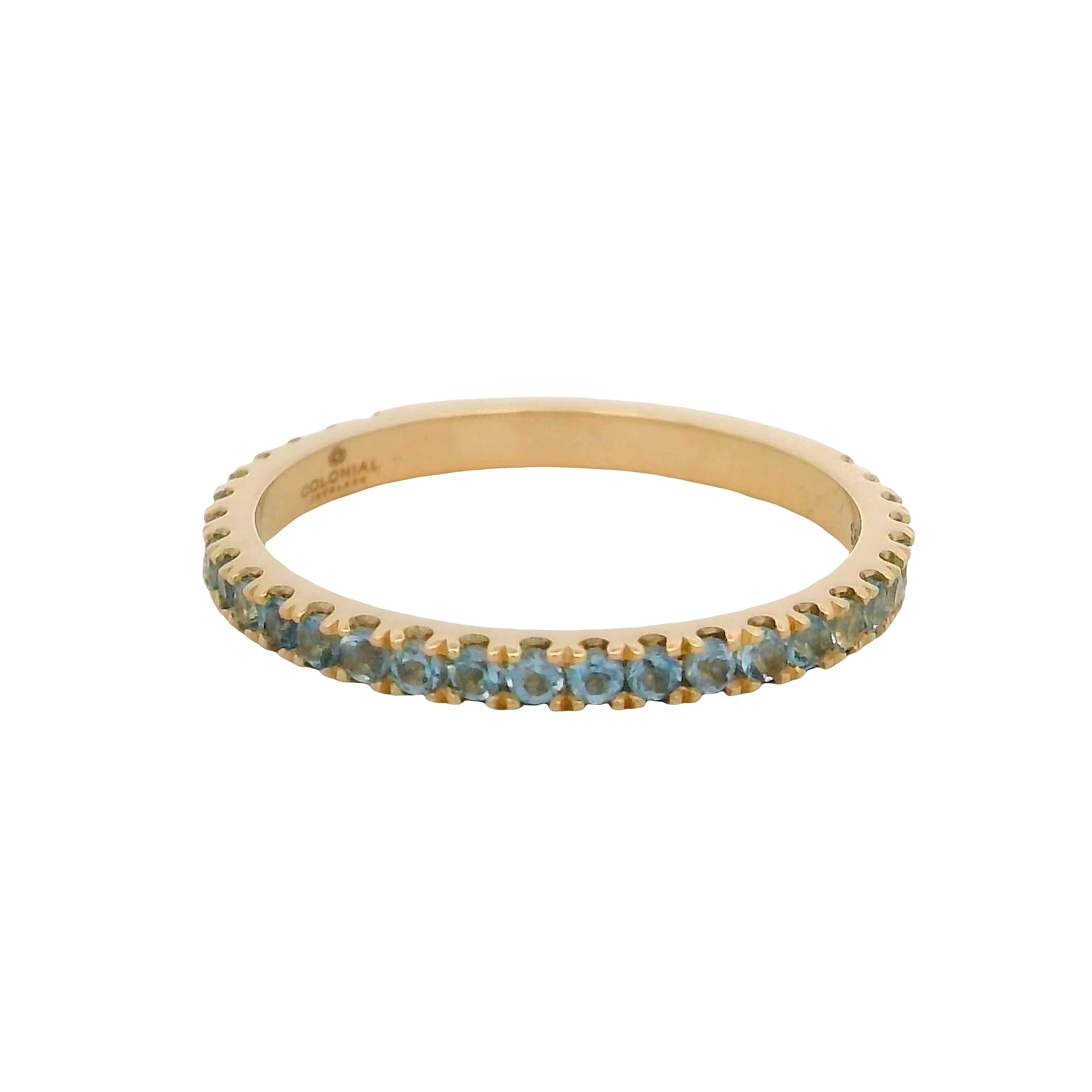 14k Yellow Gold Aquamarine Ring