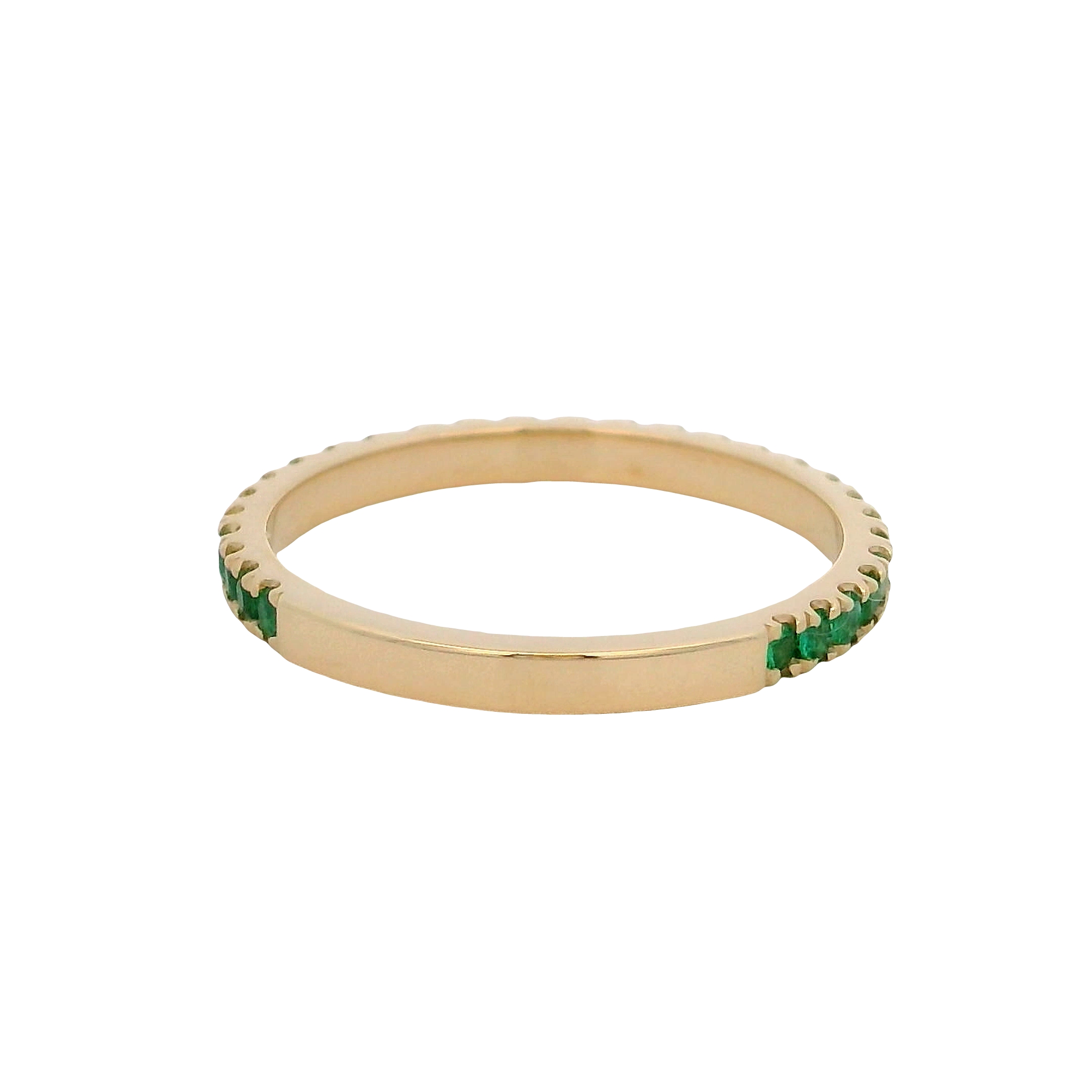 14k Yellow Gold Emerald Ring