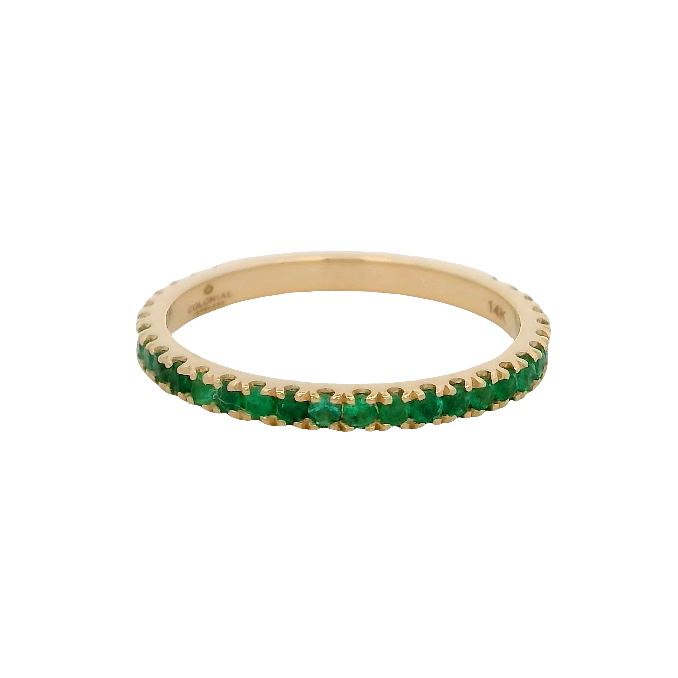 14k Yellow Gold Emerald Ring