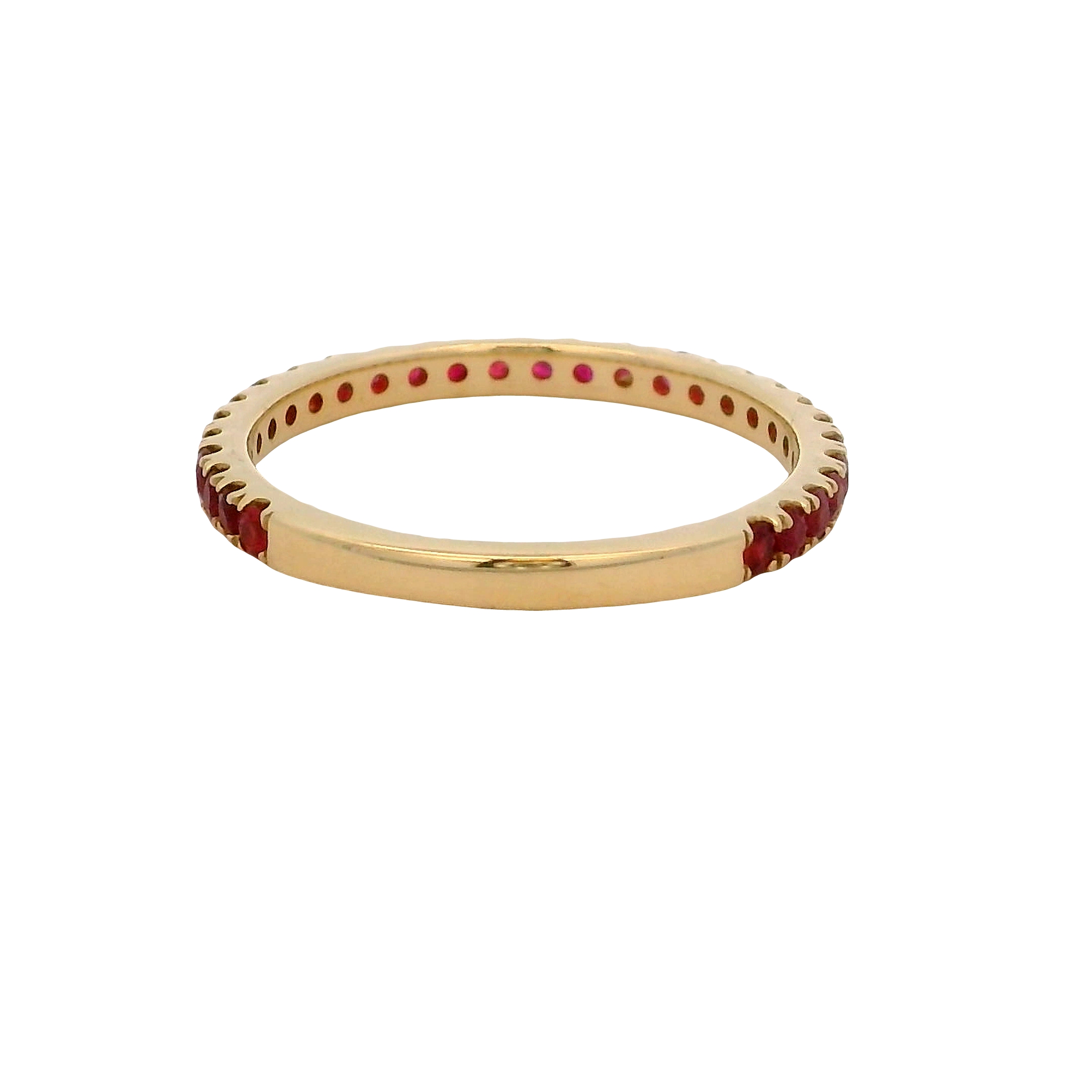 14k Yellow Gold Ruby Ring