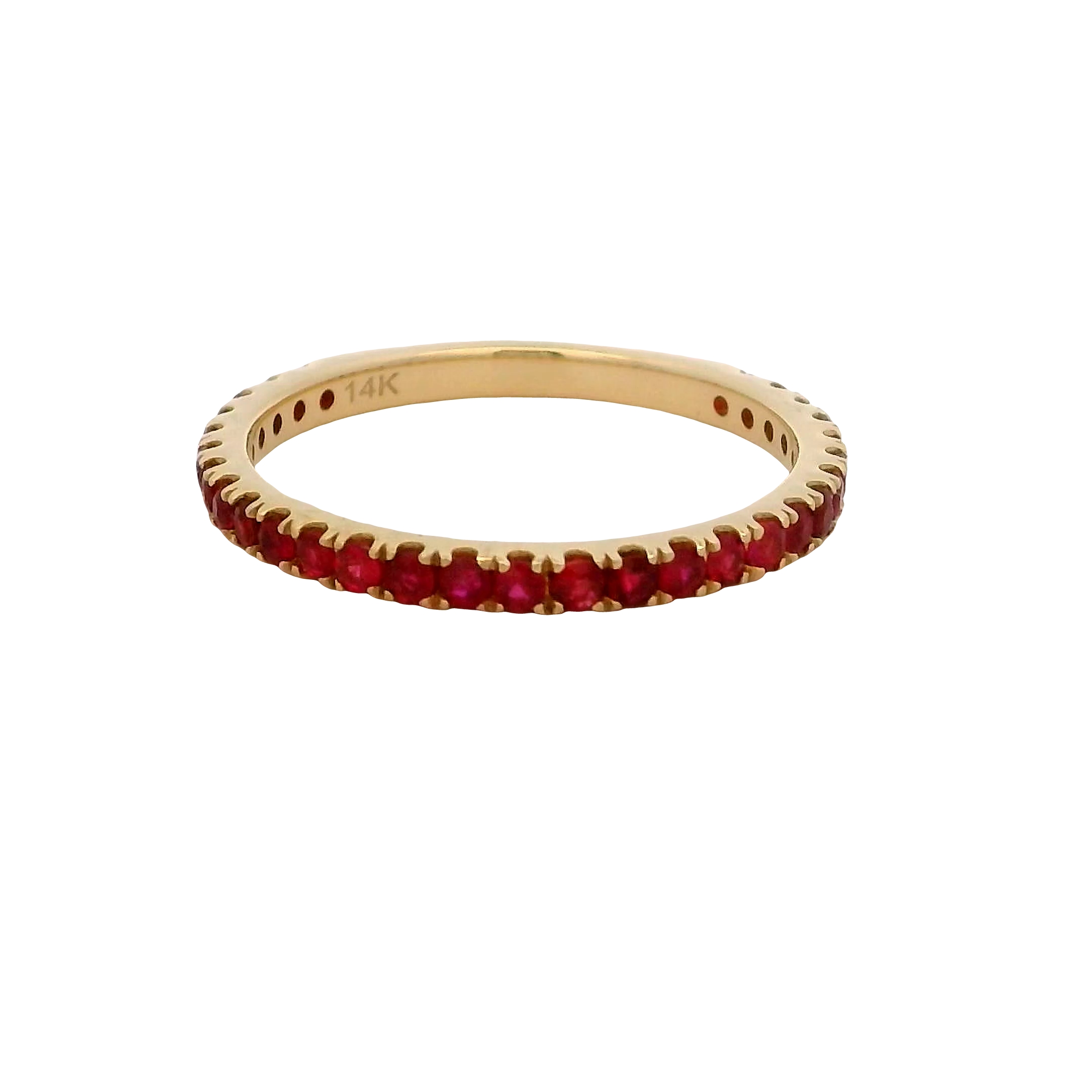 14k Yellow Gold Ruby Ring