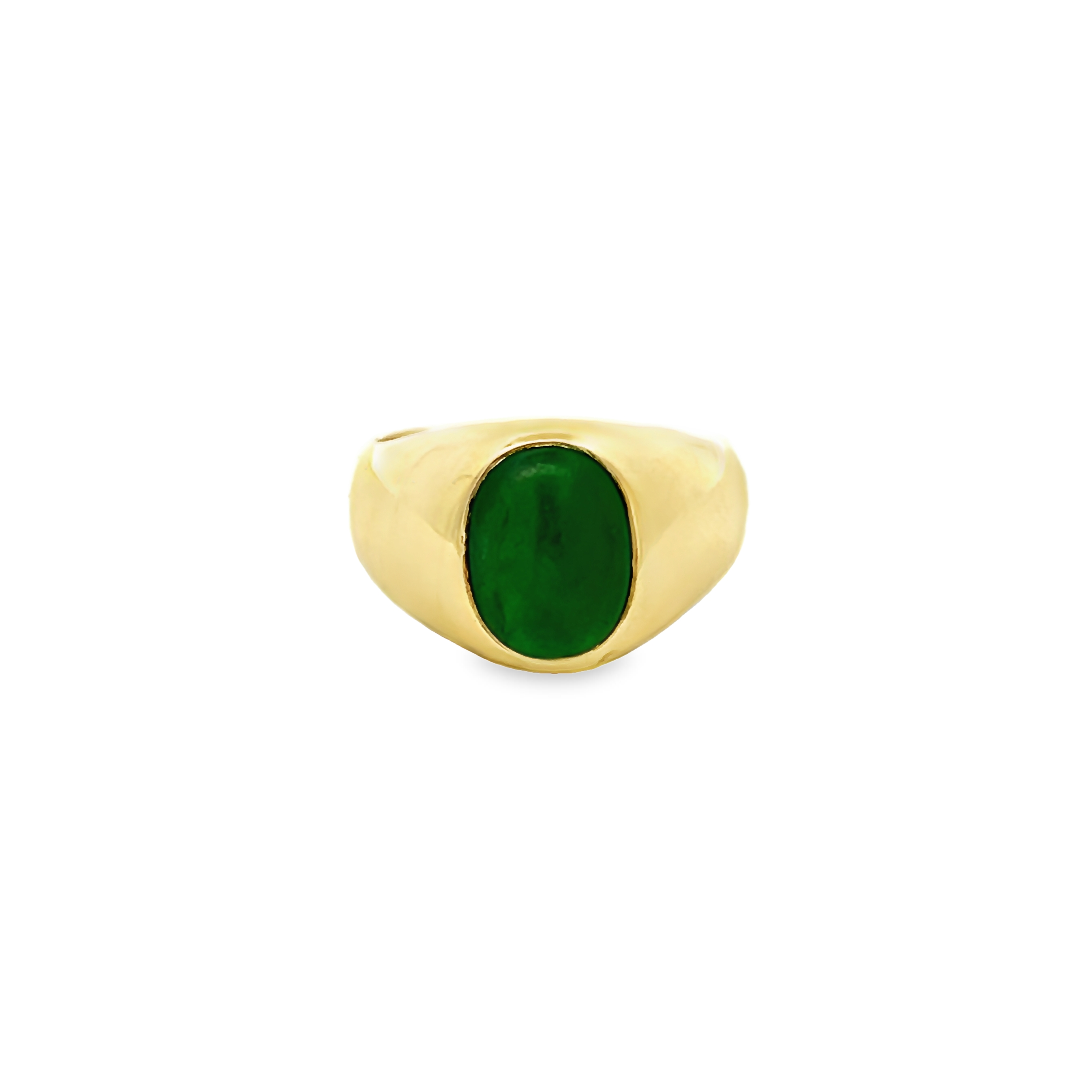 18k Yellow Gold Jadeite Ring