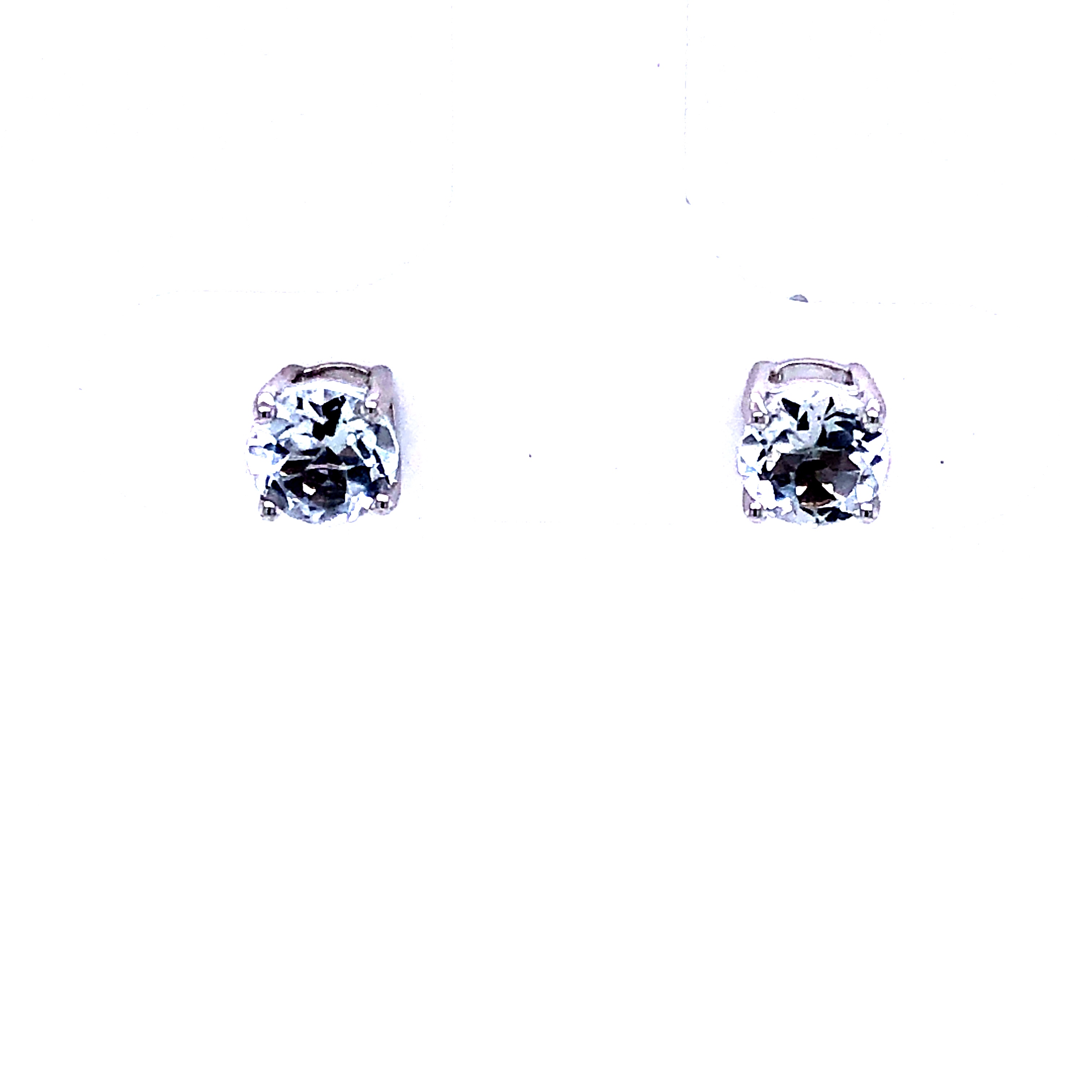 14k White Gold Whitetopaz Earrings