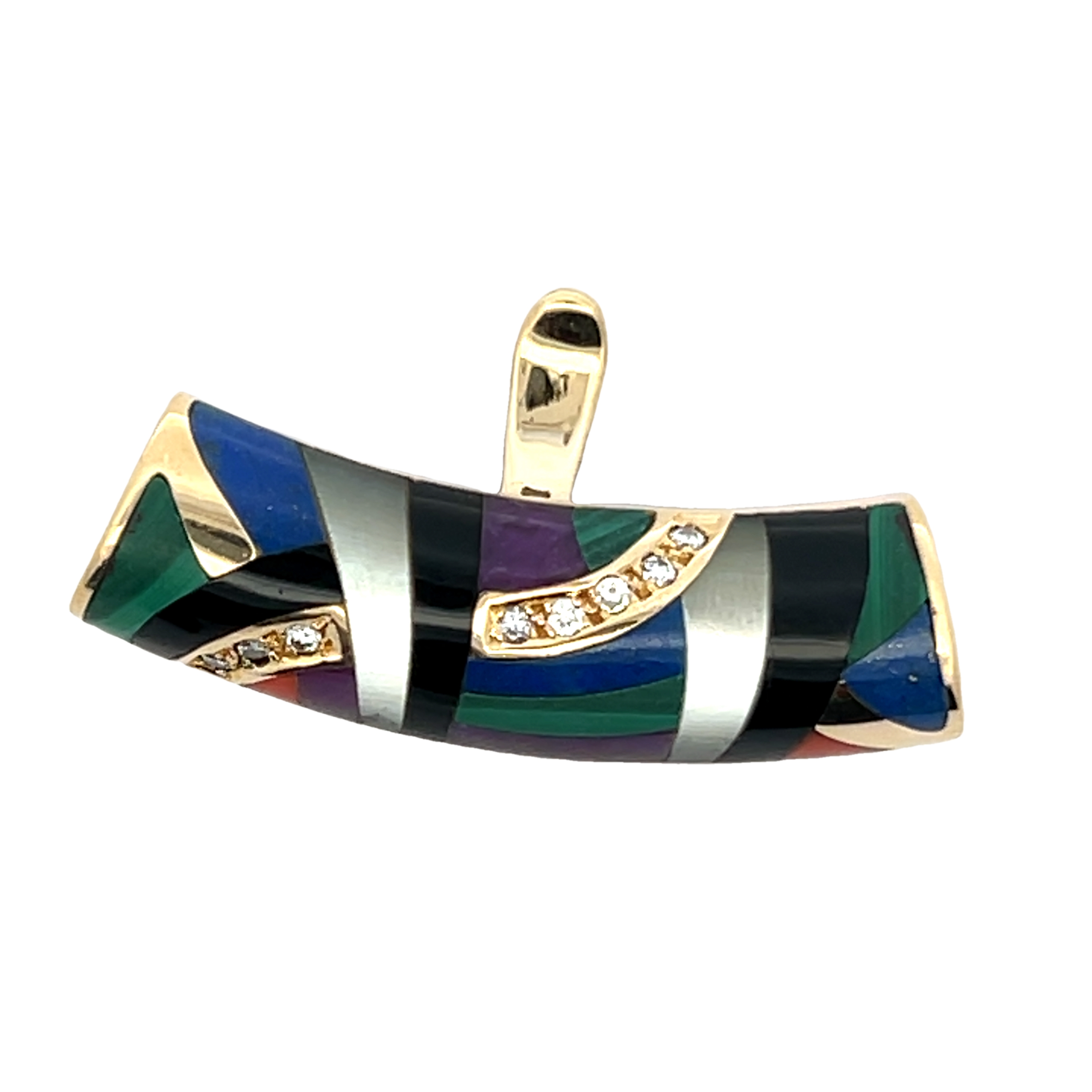 14k Yellow Gold Slide Pendant