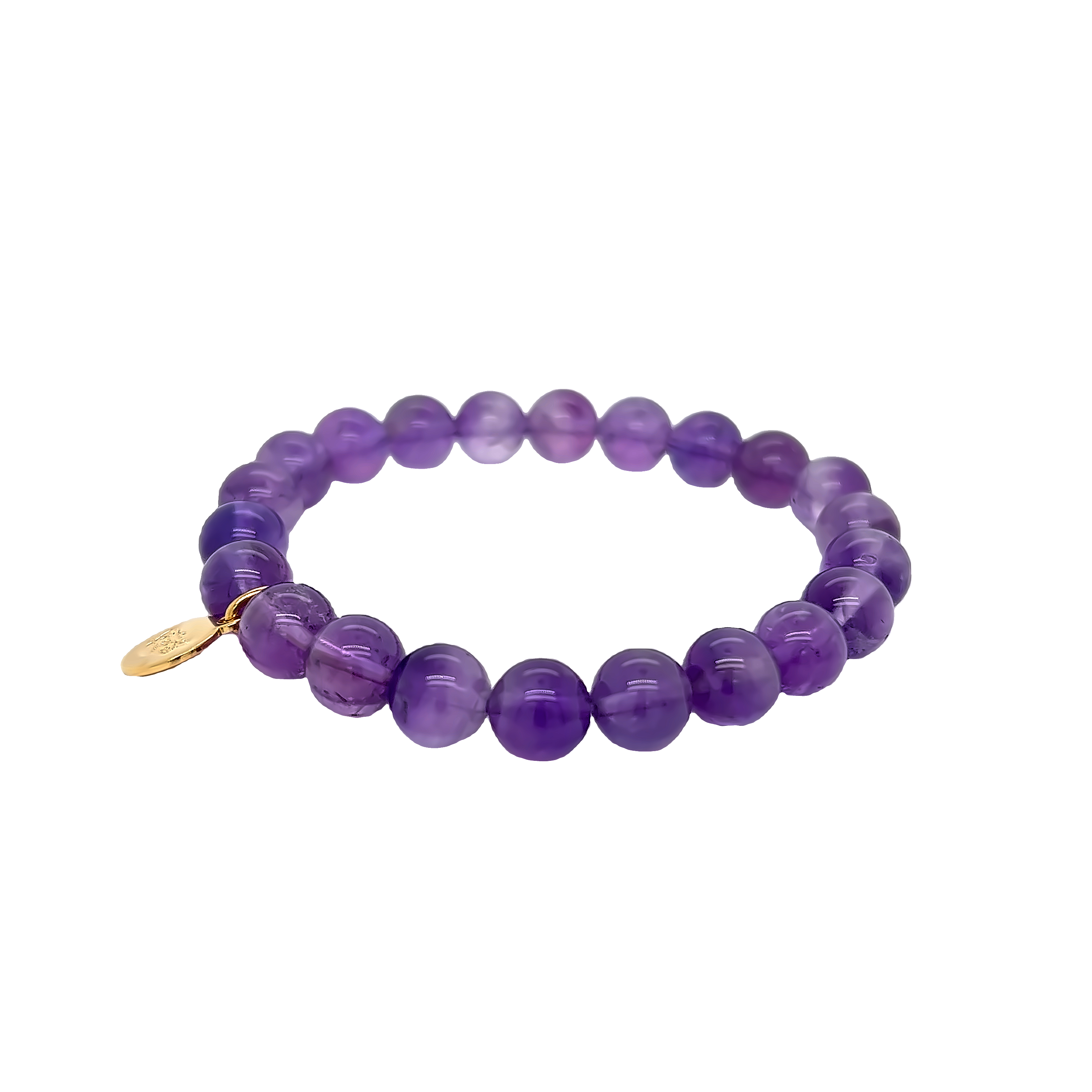 8mm Amethyst bead bracelet for charity Heartly House