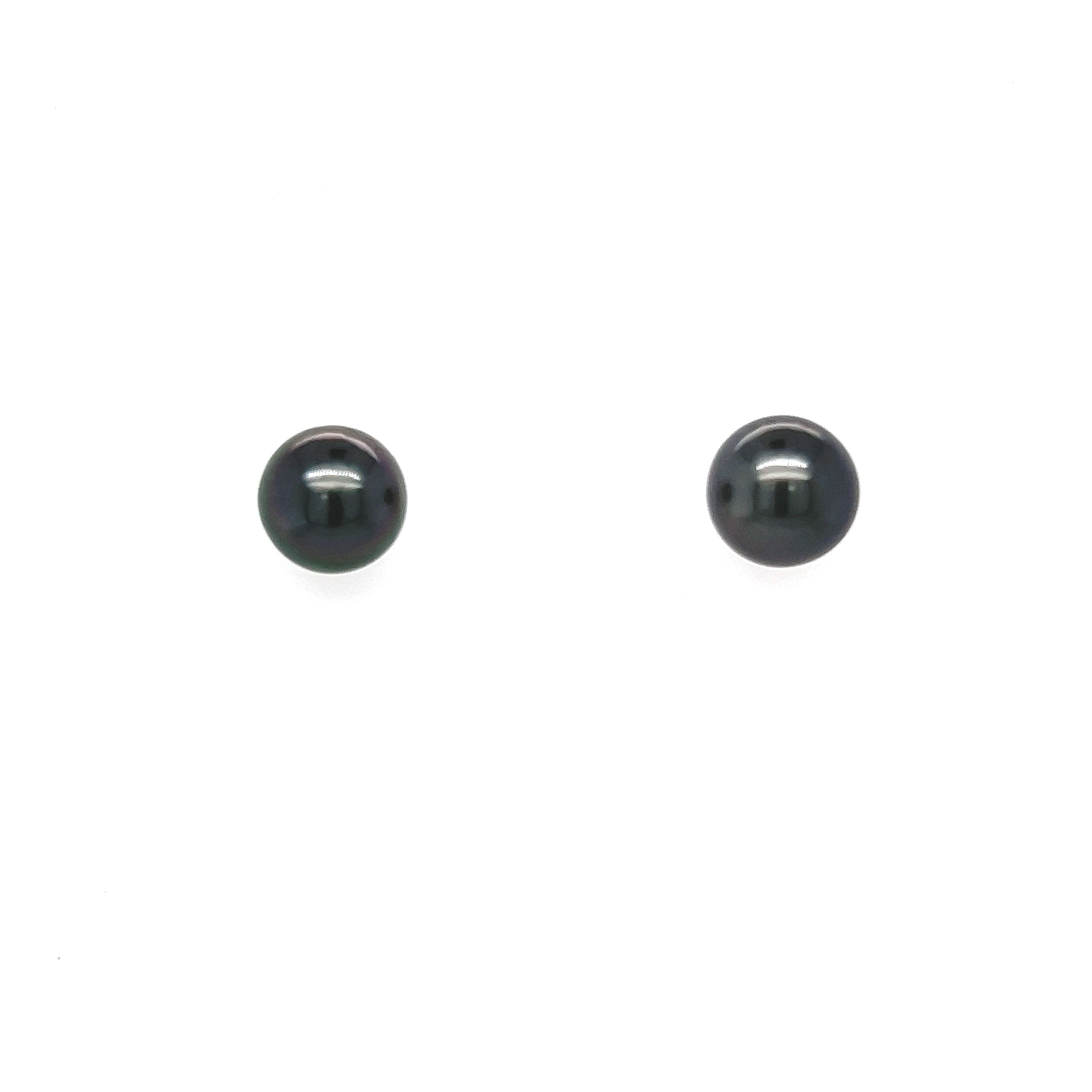18kw Tahitian Studs 8-8.5mm