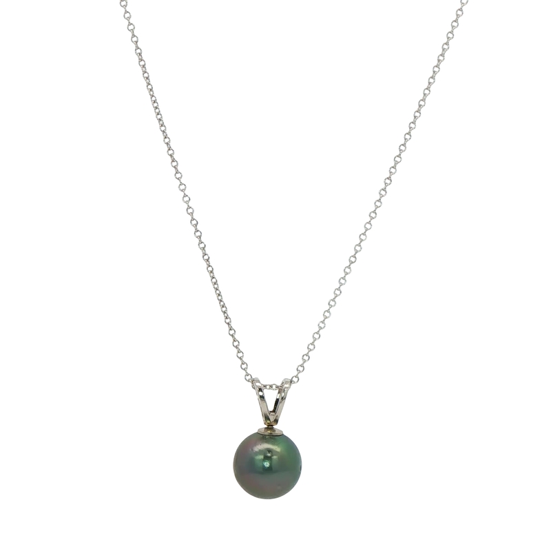 14k White Gold Pearl Pendant