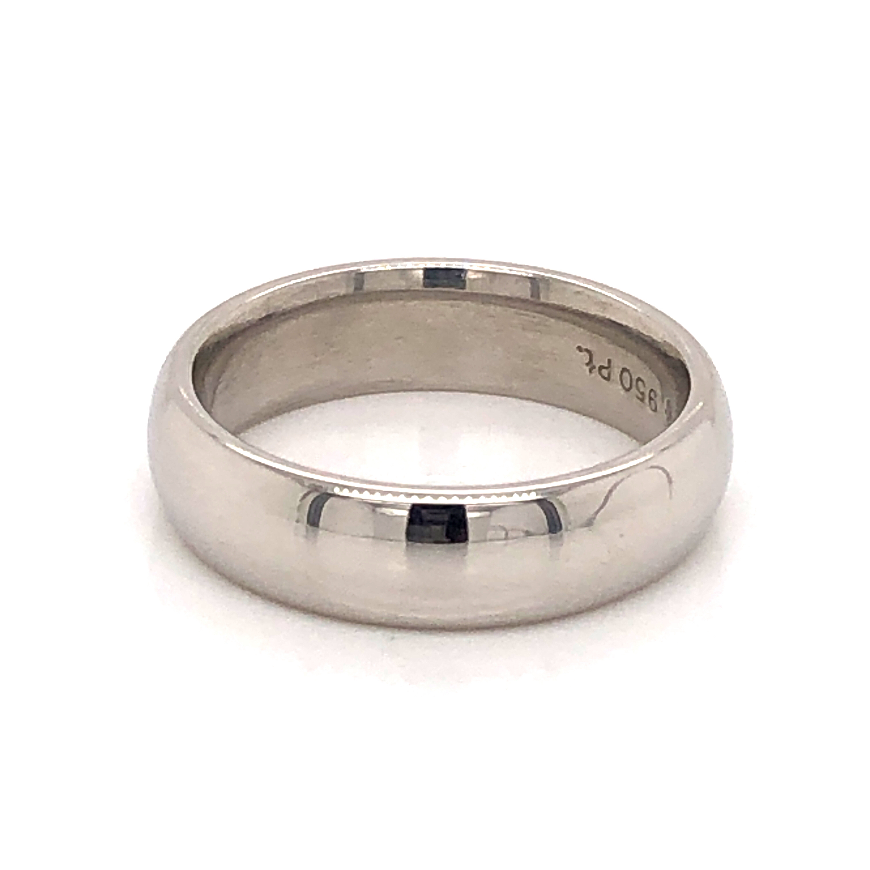 5mm Platinum Wedding Band