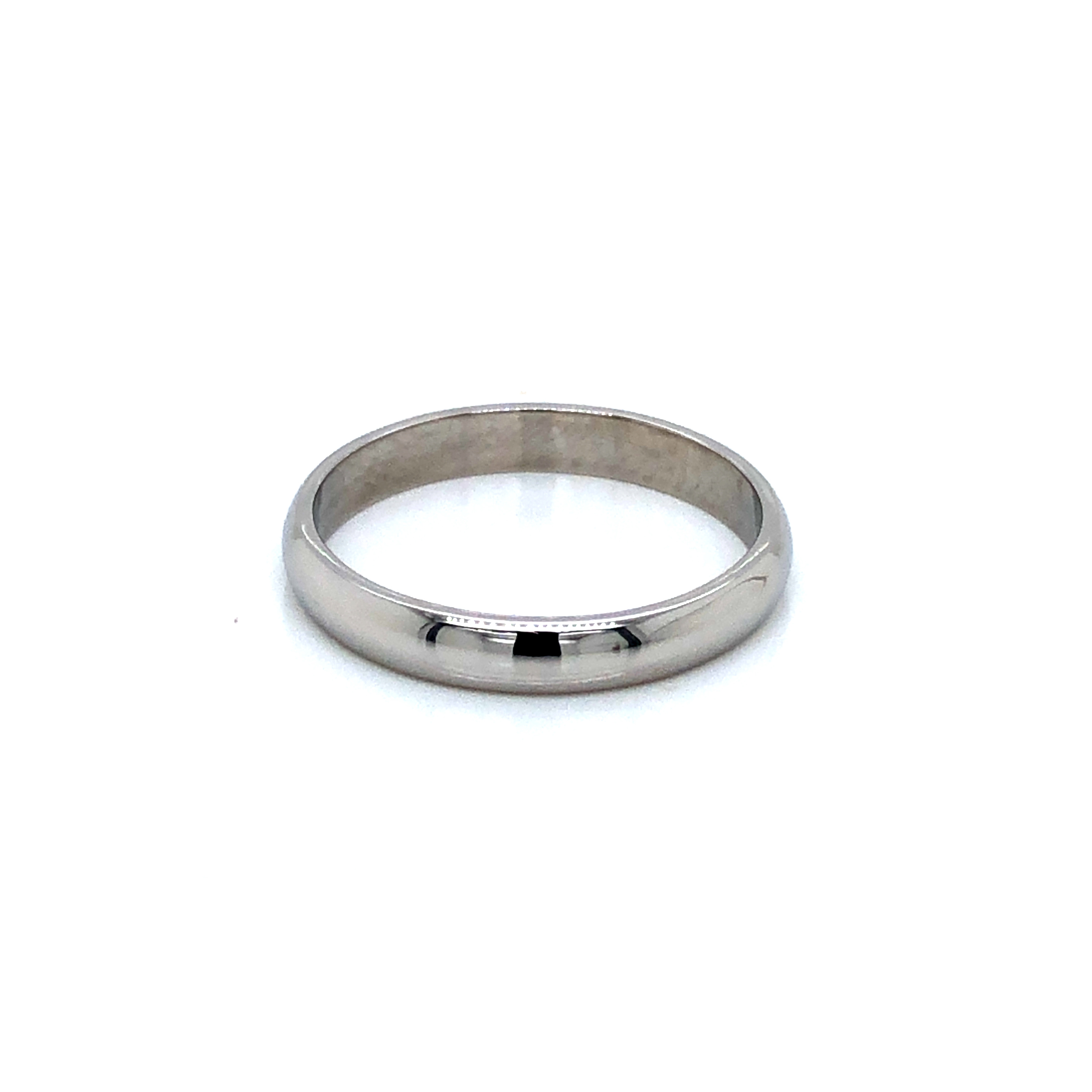 White 14 Karat Ring  Mm Width: 2