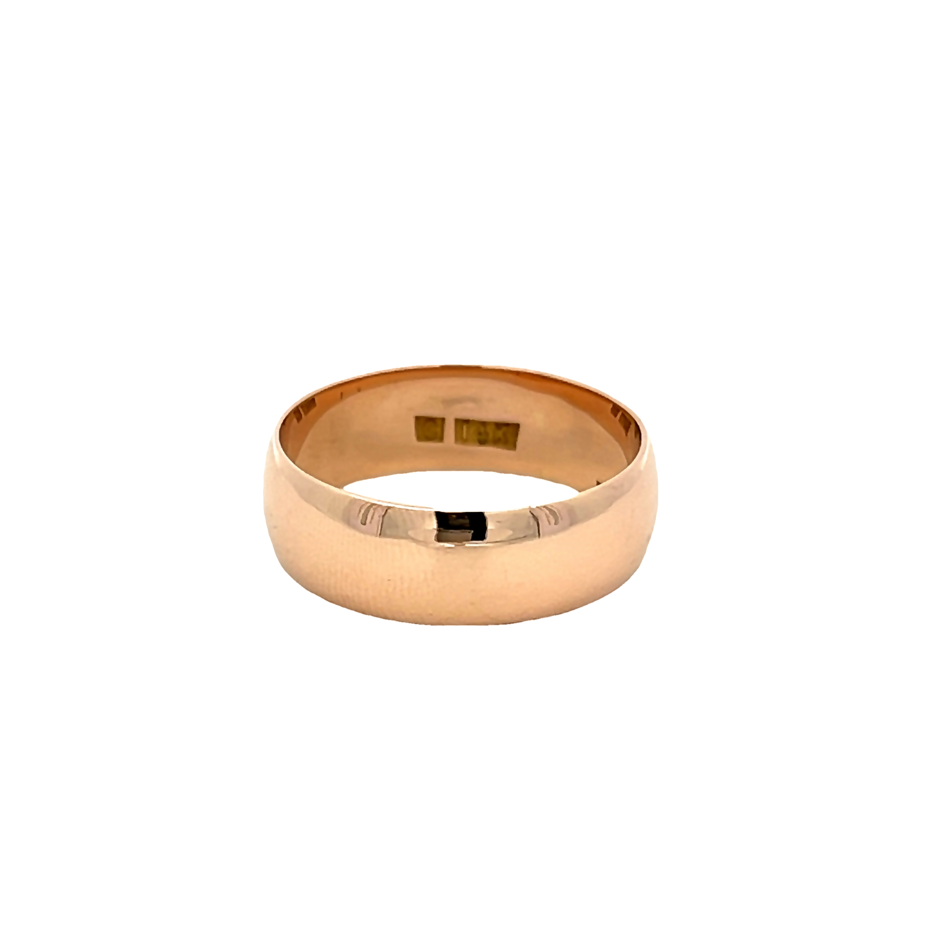 Yellow 14 Karat Ring Mm Width: 7, 4.35 Dwt