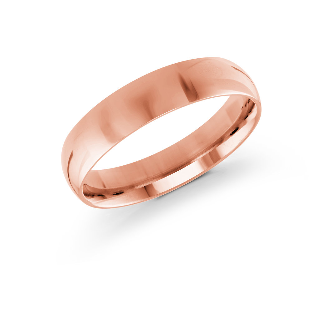 5mm 14k Rose Gold Wedding Band